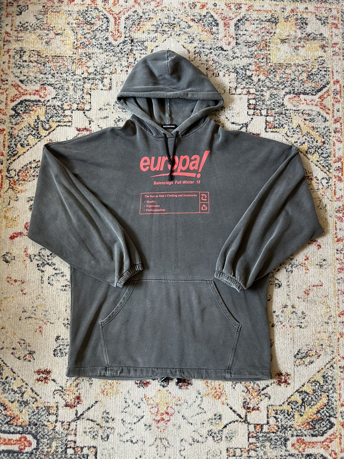Balenciaga Balenciaga Europa Hoodie Size US M / EU 48-50 / 2 - 1 Thumbnail