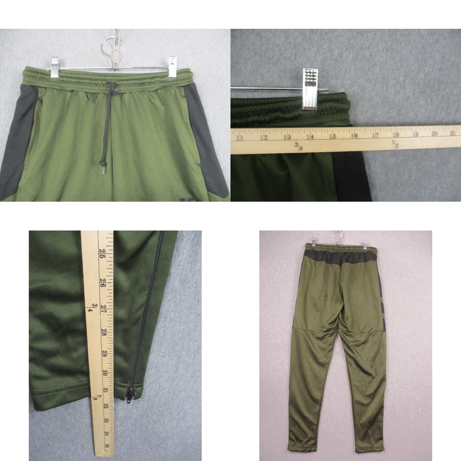 YoungLA YoungLA Mens XL Green Athleisure Joggers Athletic Polyester Drawstring Gym Pants Size US 36 / EU 52 - 8 Thumbnail