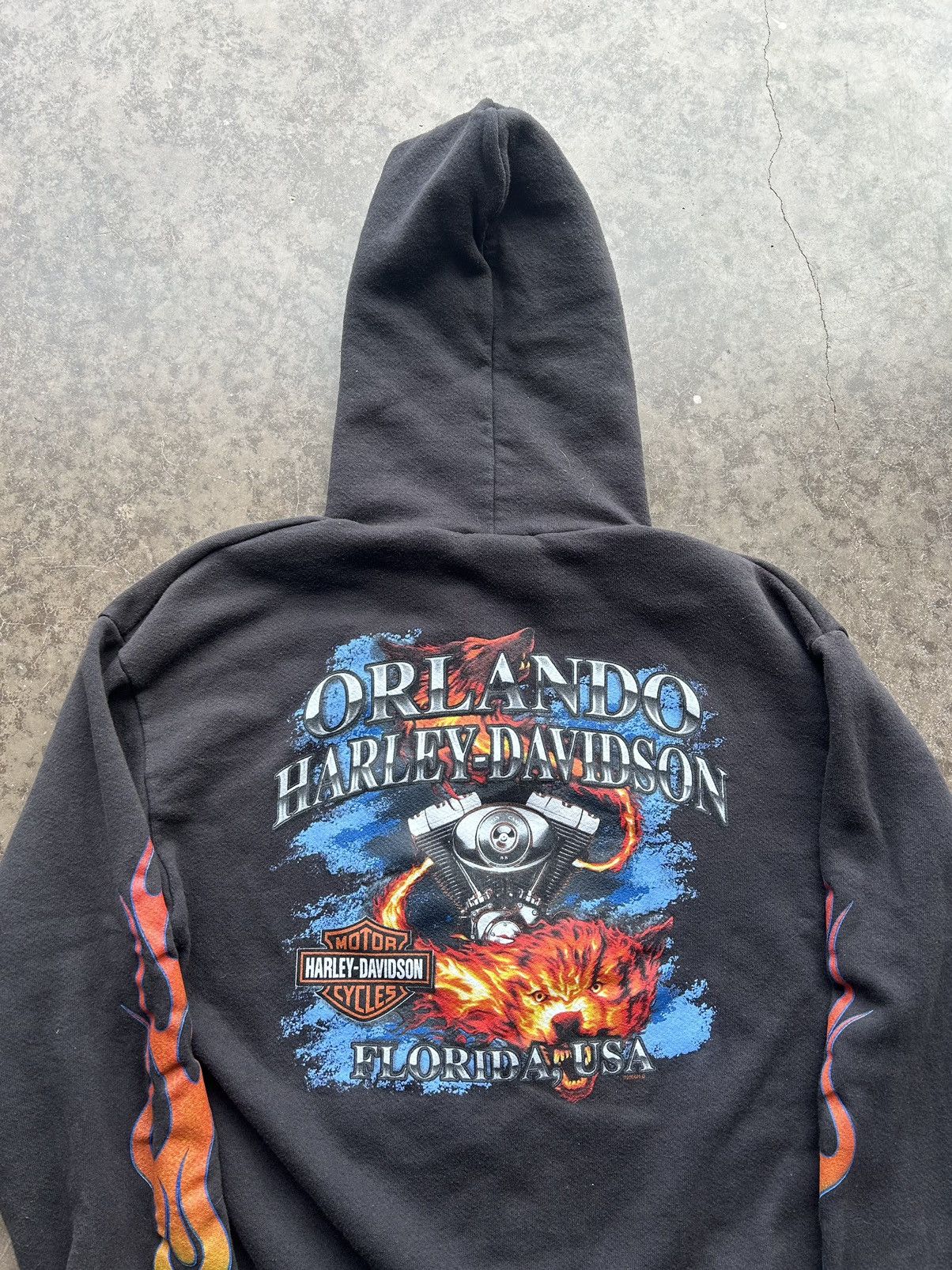 Harley Davidson × Vintage *FINAL DROP* Y2K Zip Up Harley Hoodie Size US S / EU 44-46 / 1 - 7 Thumbnail