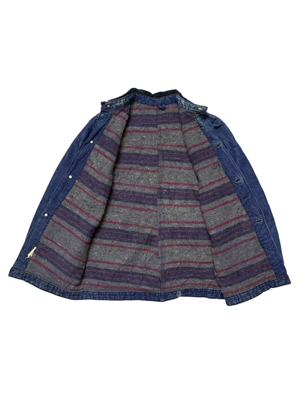 Sears Vintage 50’s HERCULES SEARS Chore Blanket Lined Denim Jacket Size US S / EU 44-46 / 1 - 3 Thumbnail