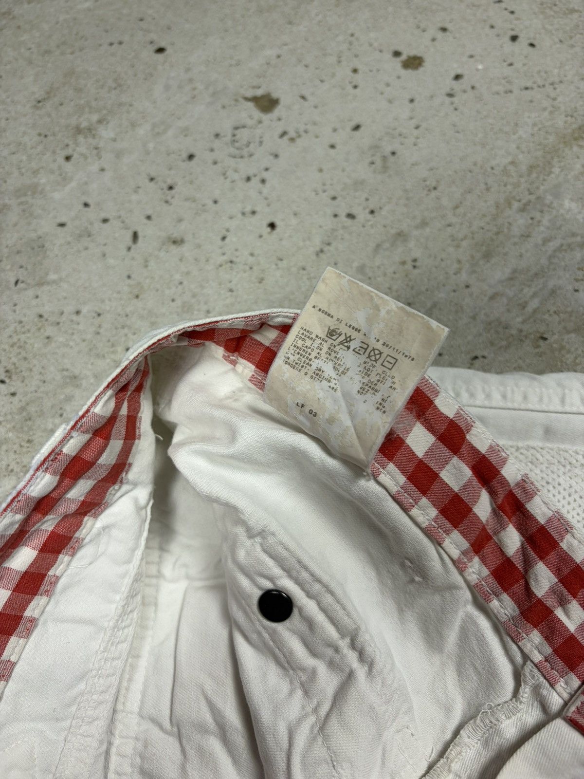 Dolce & Gabbana 2000s Dolce & Gabbana White Baggy Cargo Pants Utility Size 27" / US 4 / IT 40 - 11 Thumbnail