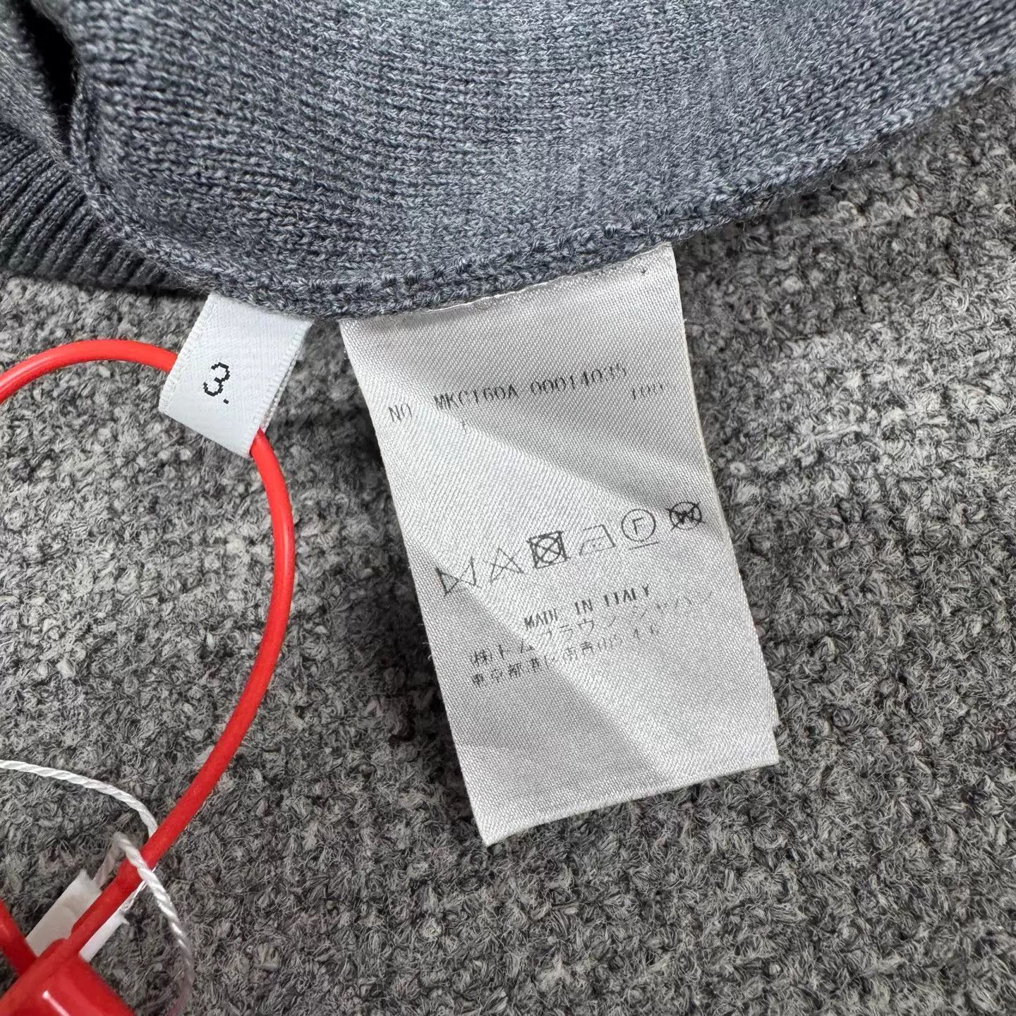 The North Face TB gray 4-stripe wool knit female cardigan 3 99 new Size L / US 10 / IT 46 - 6 Thumbnail