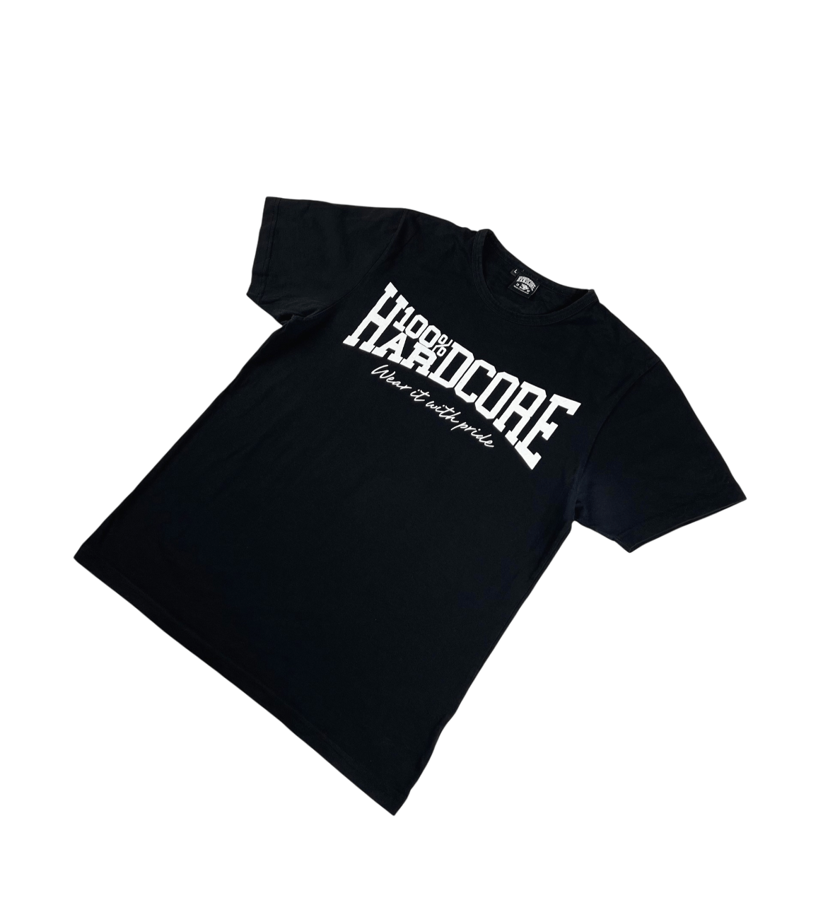 Vintage 100% Hardcore T-shirt L Size US L / EU 52-54 / 3 - 5 Thumbnail