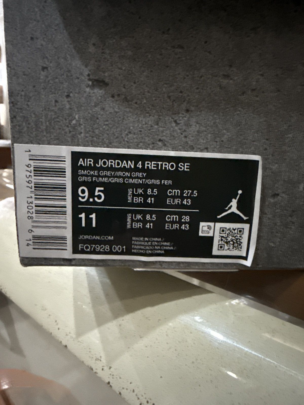 Jordan Brand Air Jordan 4 Wet Cement Paris Olympic Size US 9.5 / EU 42-43 - 7 Thumbnail