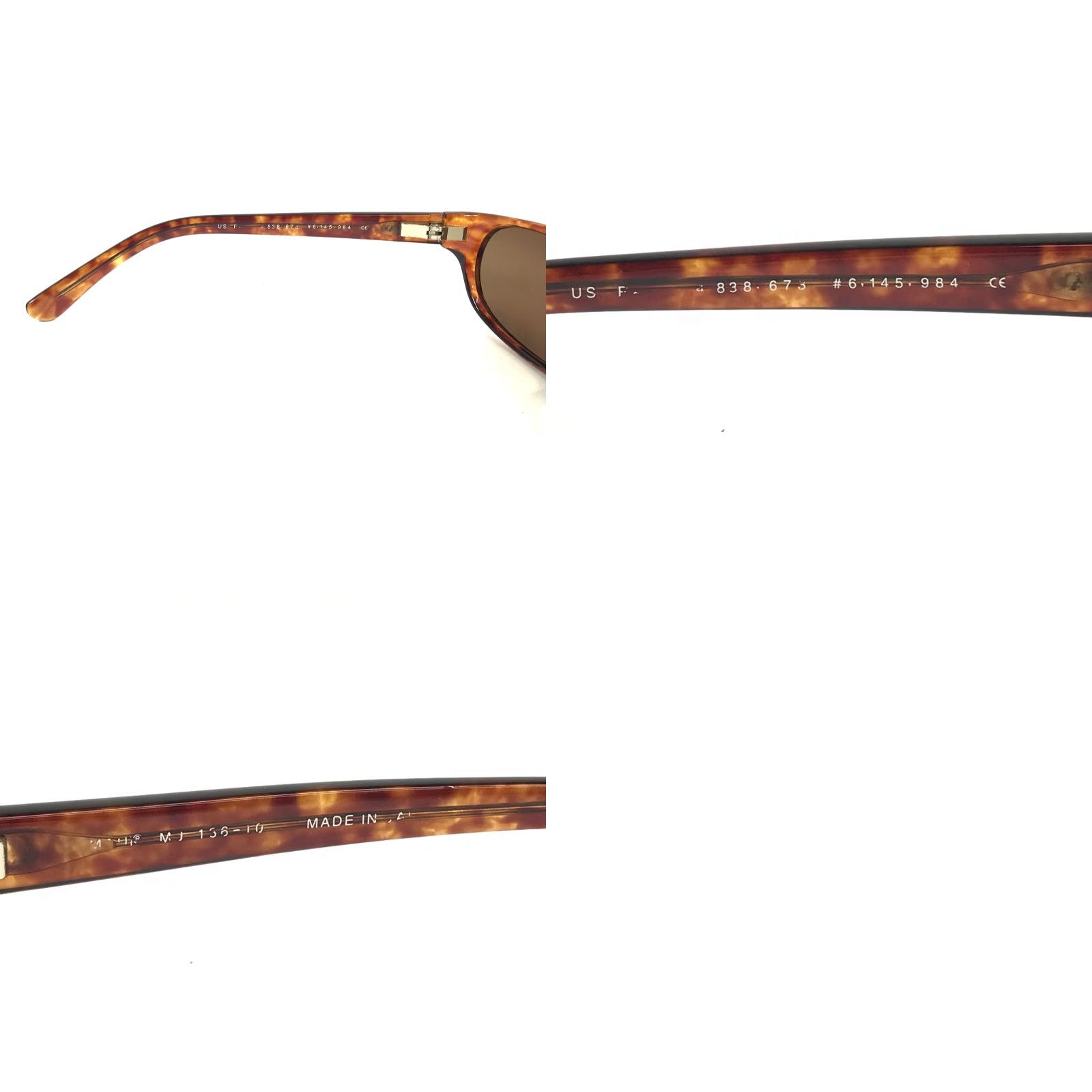 VINTAGE Maui Jim Sunglasses MJ136-10 Cyclone Wrap Unisex Adults Brown Tortoise Polarized UV400 Sunglasses