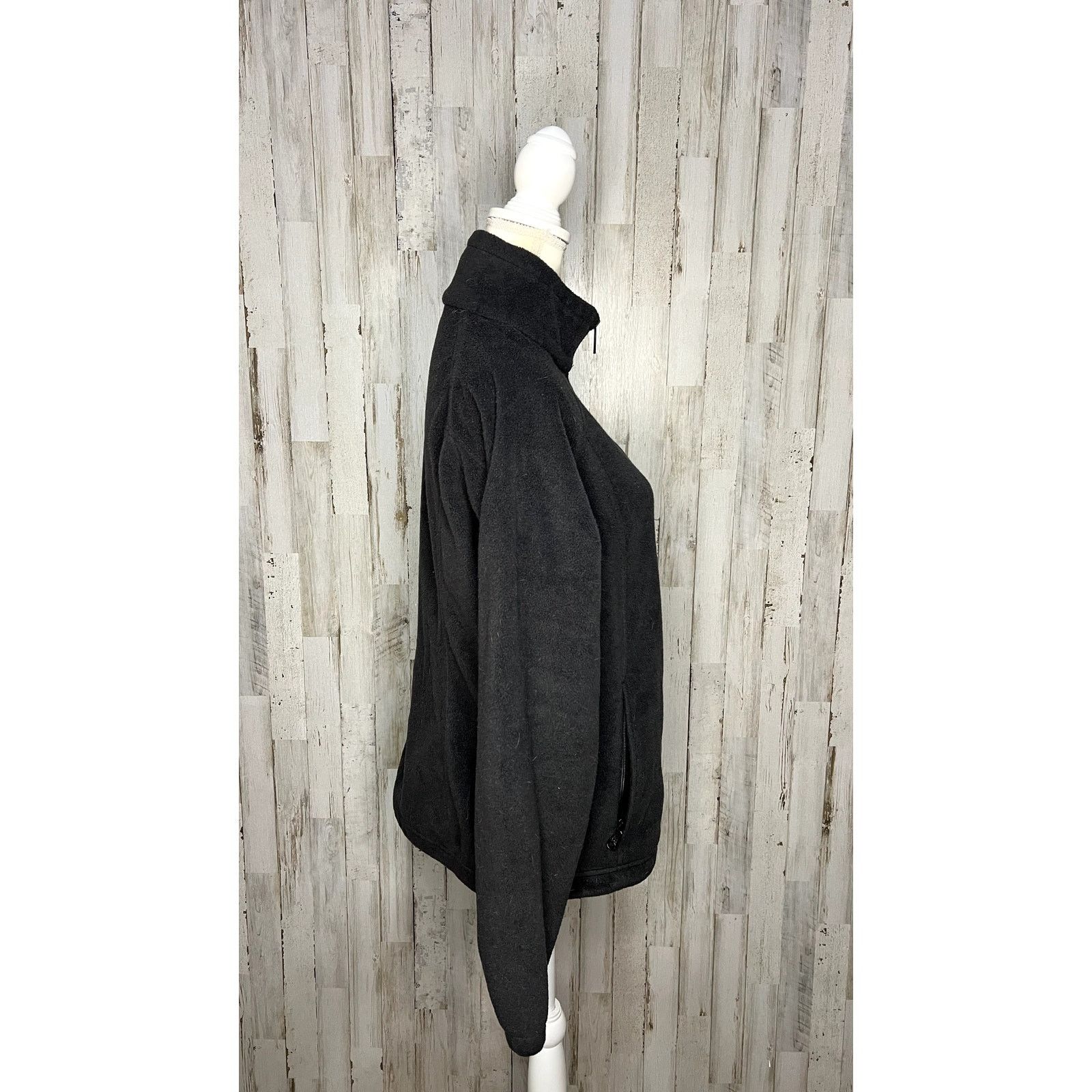 Columbia Columbia Womens Fleece Jacket Black Size Large Casual Zip-Up Size L / US 10 / IT 46 - 3 Thumbnail