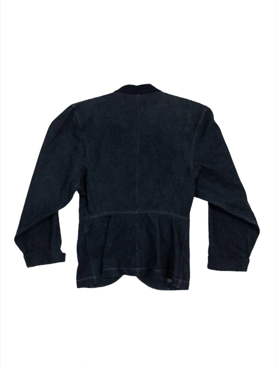 Yohji Yamamoto 1980s Yohji Yamamoto Batwing Indigo Baggy 🧙‍♀️ Denim Jacket Size US S / EU 44-46 / 1 - 4 Thumbnail