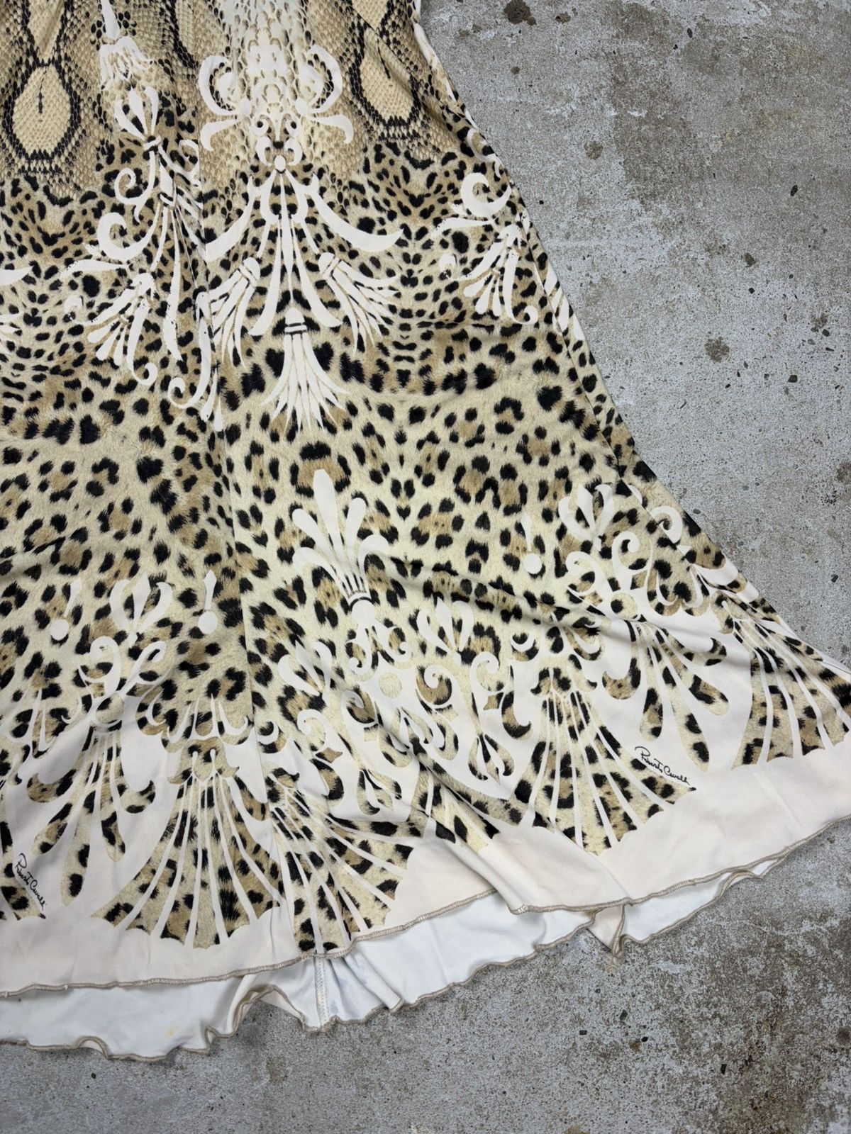 Roberto Cavalli Roberto Cavalli 2006 Leopard Snake Animal Print Halter Dress Size M / US 6-8 / IT 42-44 - 5 Thumbnail