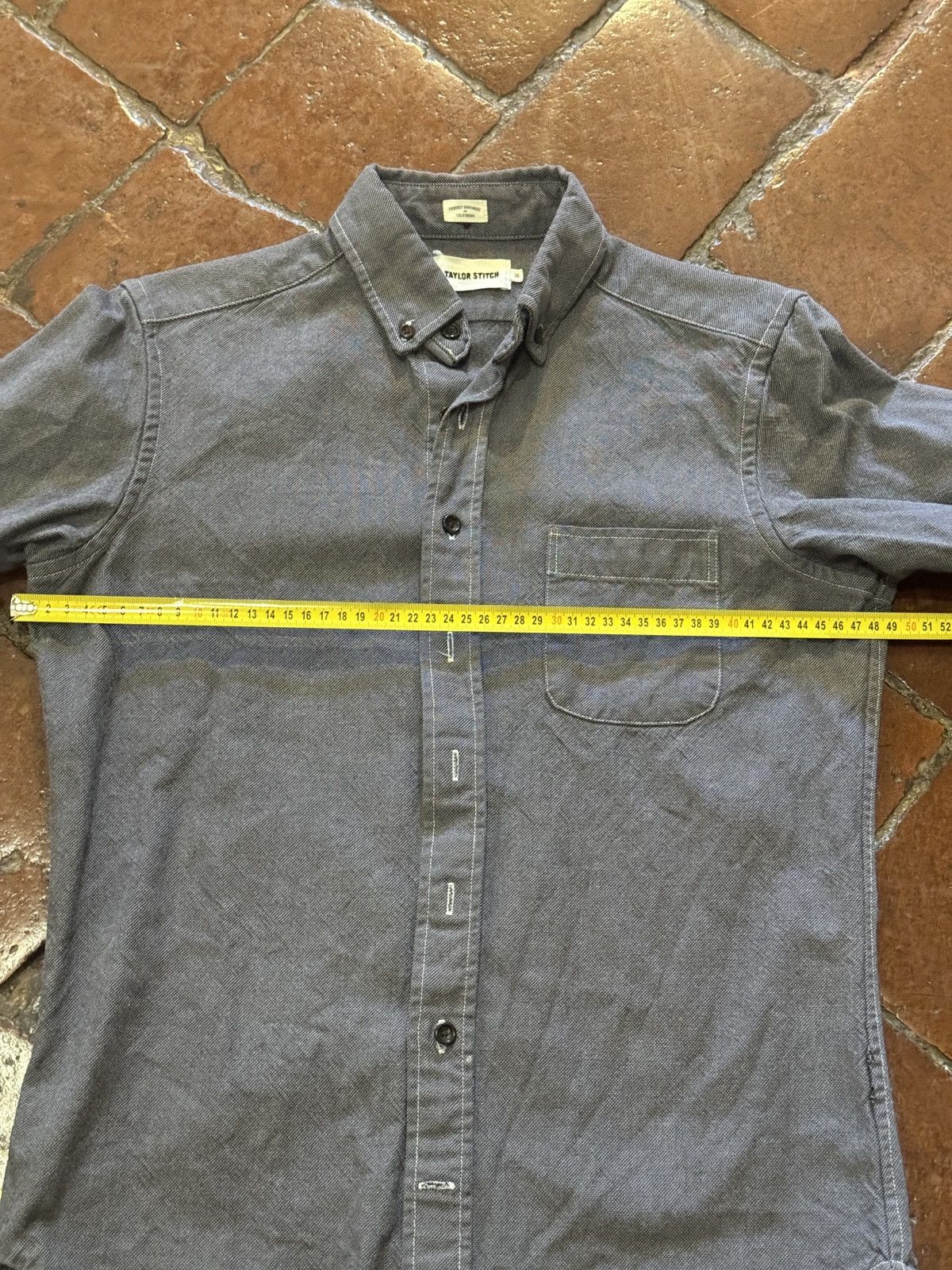 Taylor Stitch Taylor Stitch Dress shirt in heavy grey cotton Size US XS / EU 42 / 0 - 4 Thumbnail