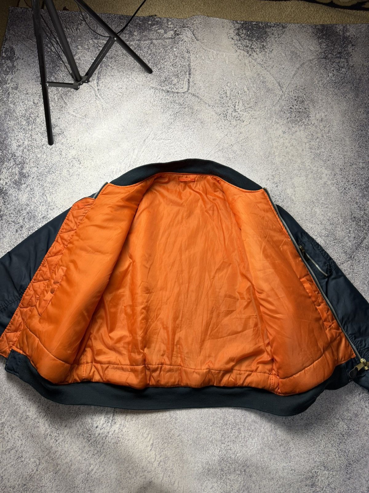 Alpha Industries Vintage Blue Reversible Bomber Jacket MA1 USA Y2K Size US XXL / EU 58 / 5 - 21 Thumbnail