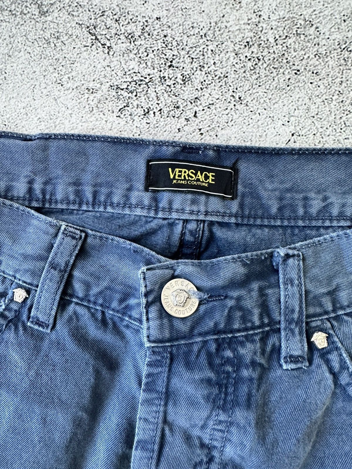 Versace × Versace Jeans Couture × Vintage Vintage Versace Jeans Couture Washed Pants Size US 29 - 8 Thumbnail