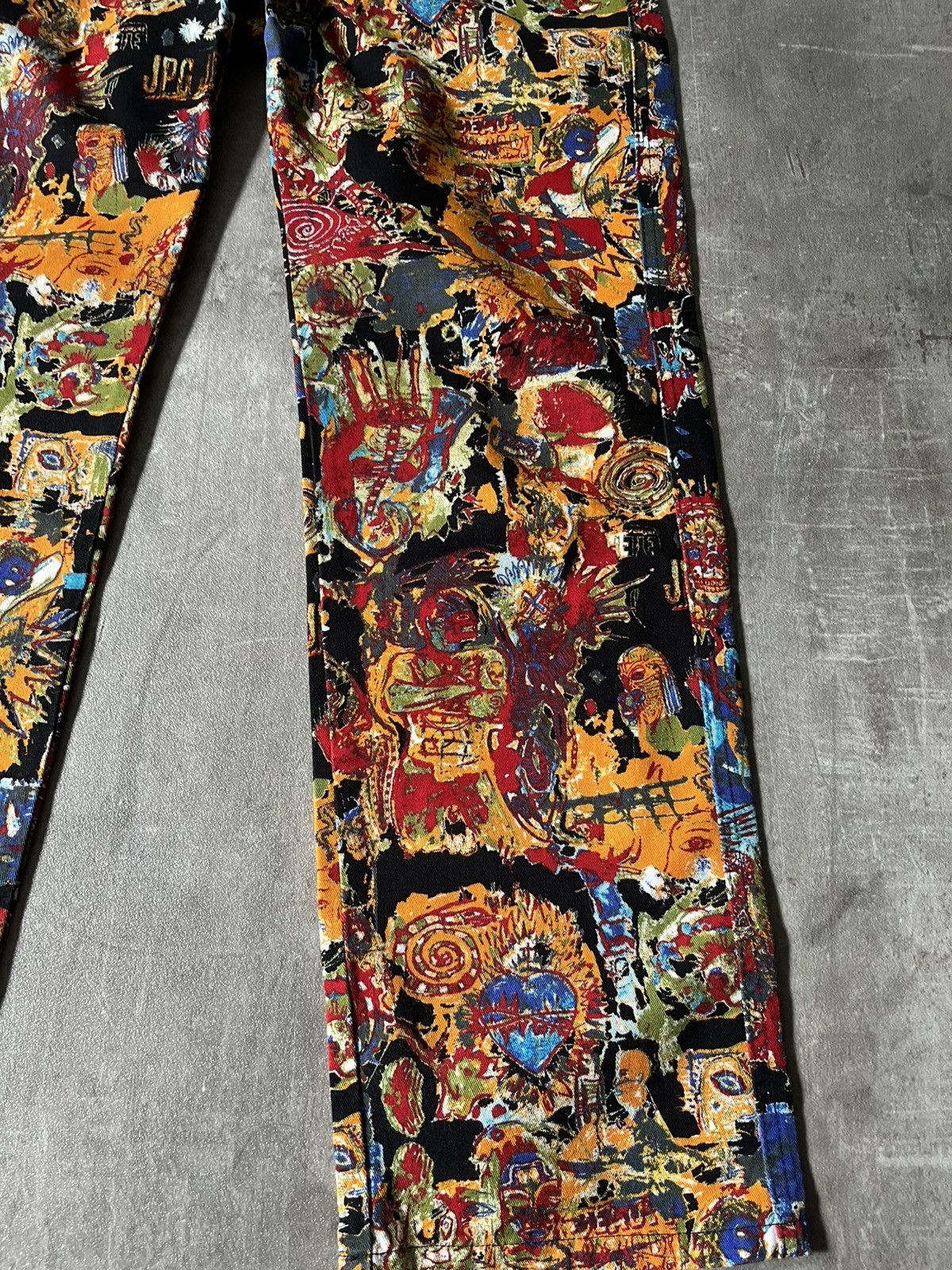 Jean Paul Gaultier Jean Paul Gaultier S/S 00 Basquiat painting all over pants Size US 30 / EU 46 - 4 Thumbnail
