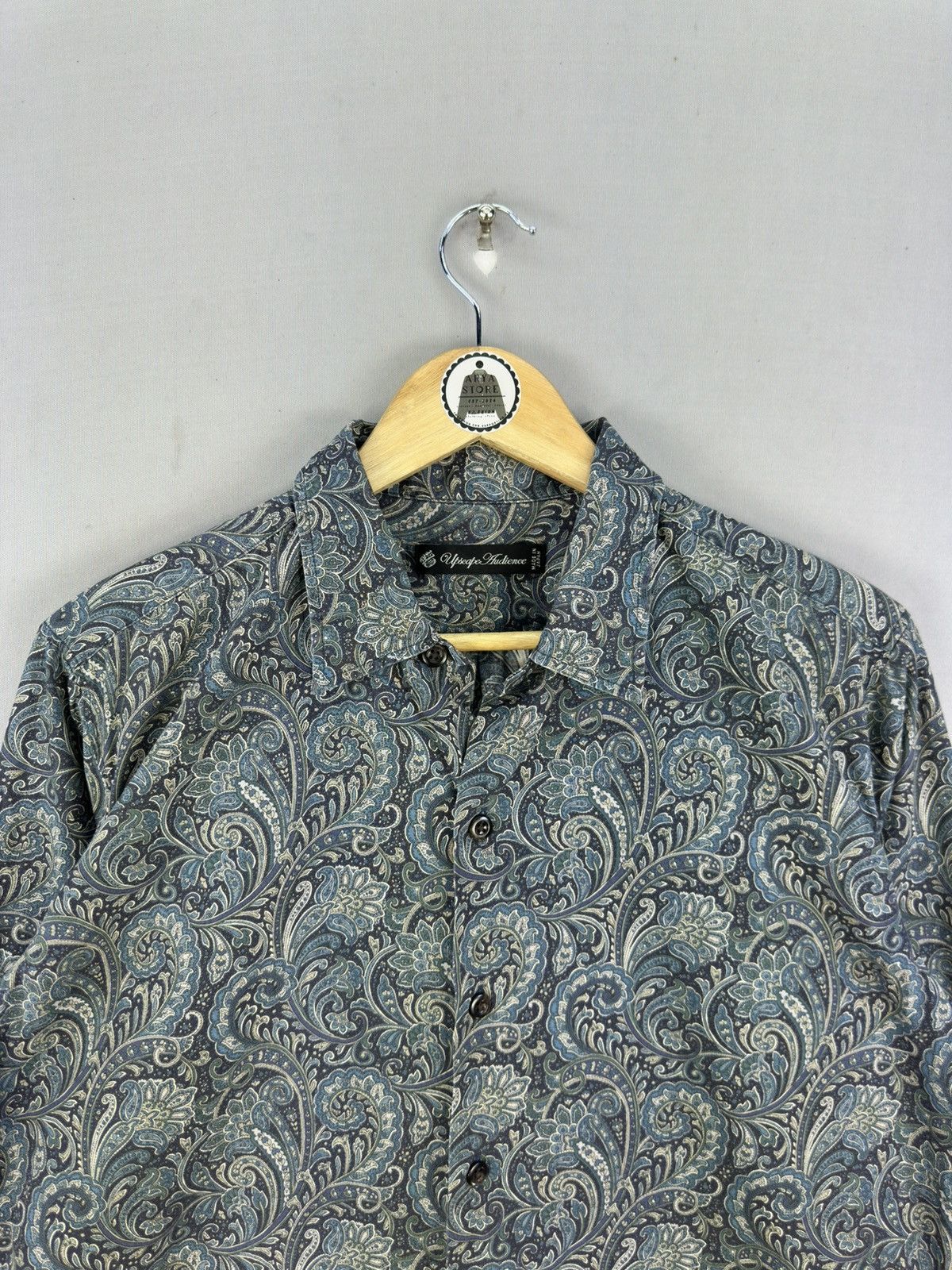 Japanese Brand Upseape Audience Paisley Print Flannel Shirt Button Up Size US L / EU 52-54 / 3 - 7 Thumbnail