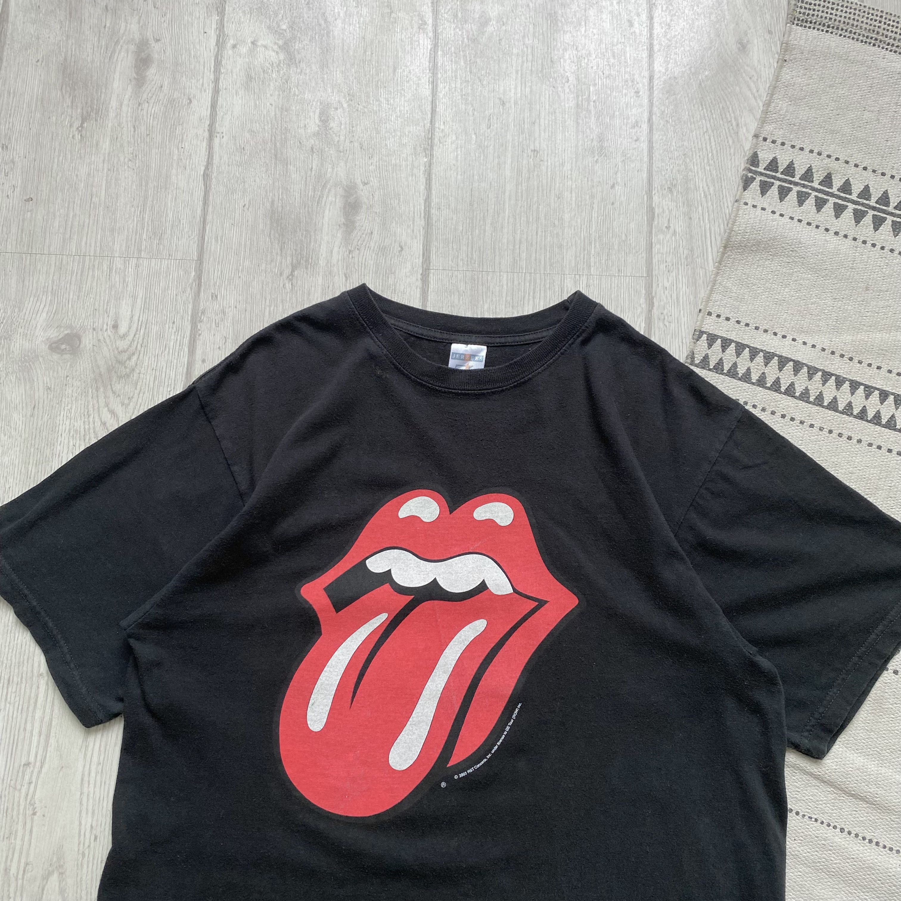 The Rolling Stones Vintage Faded Rolling stones tee big logo Y2K rock band Size US M / EU 48-50 / 2 - 2 Thumbnail