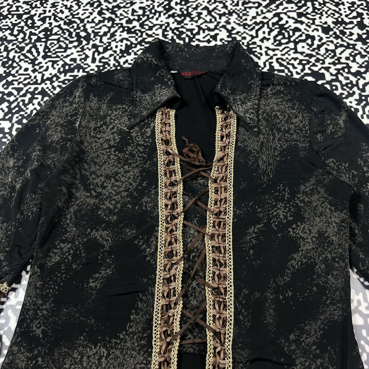 Japanese Brand Vintage Y2K Japanese Front Lace Up Napoleon 90s Style Shirt Size L / US 10 / IT 46 - 6 Thumbnail
