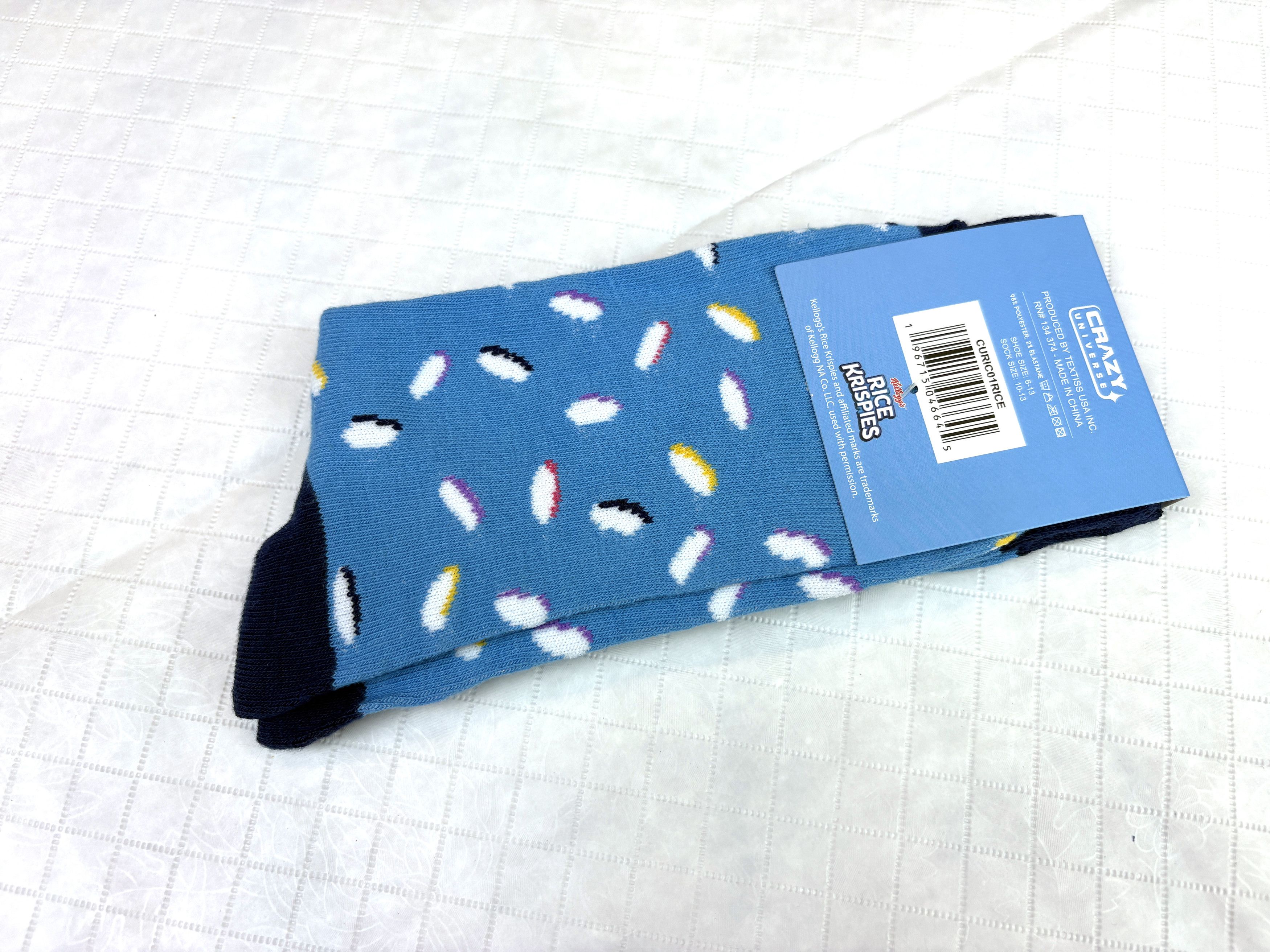 Other Kellogg's Rice Krispies crew socks Adult shoe sizes 6–13 Size ONE SIZE - 3 Thumbnail