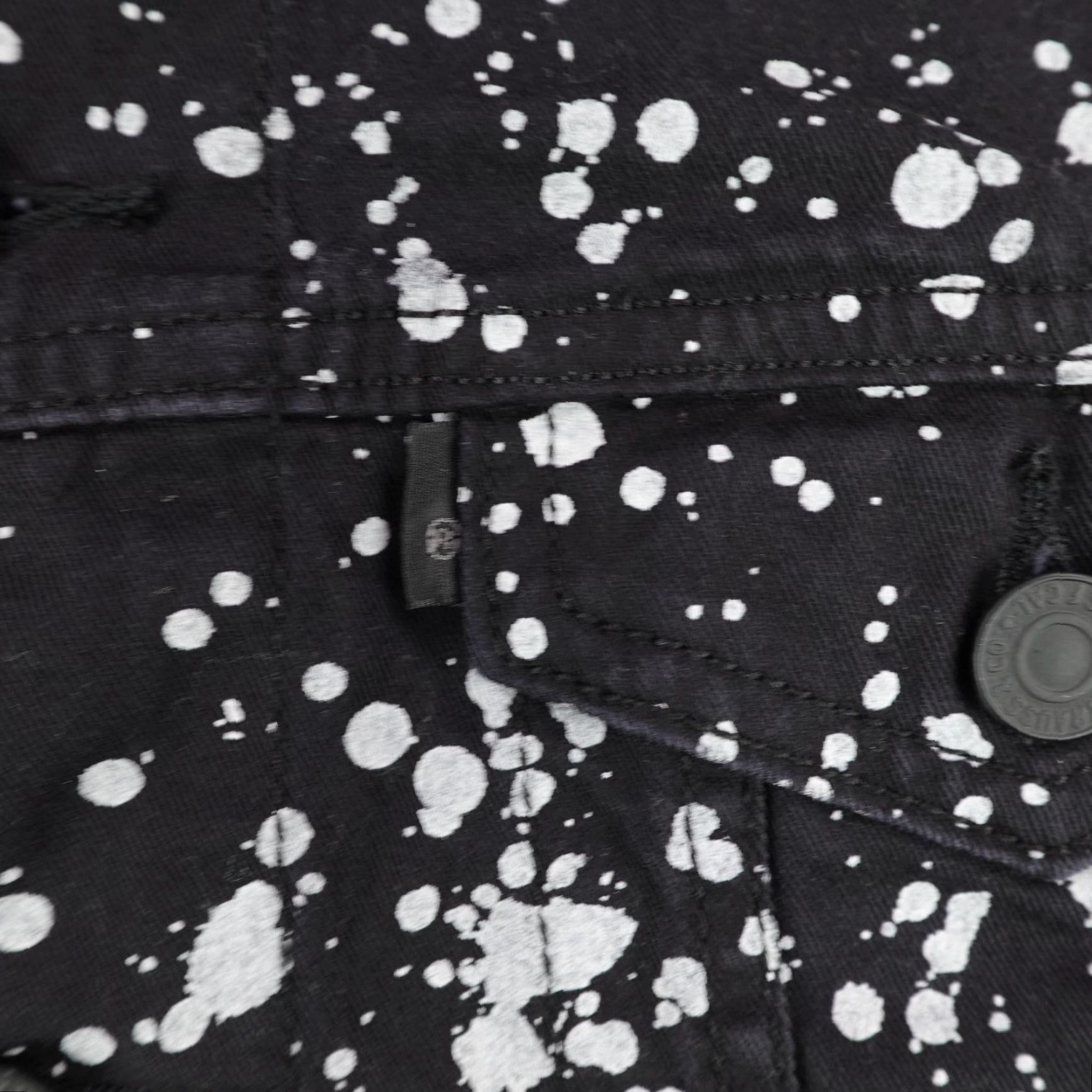 Levi's Levi's Bomber Jacket Mens Small Black Polka Dot Lightweight Button Up Outdoor Workwear Size US S / EU 44-46 / 1 - 3 Thumbnail