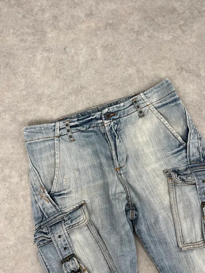 Just Cavalli AW2006 Cavalli Cargo Blue Denim Jeans Size US 33 - 5 Thumbnail