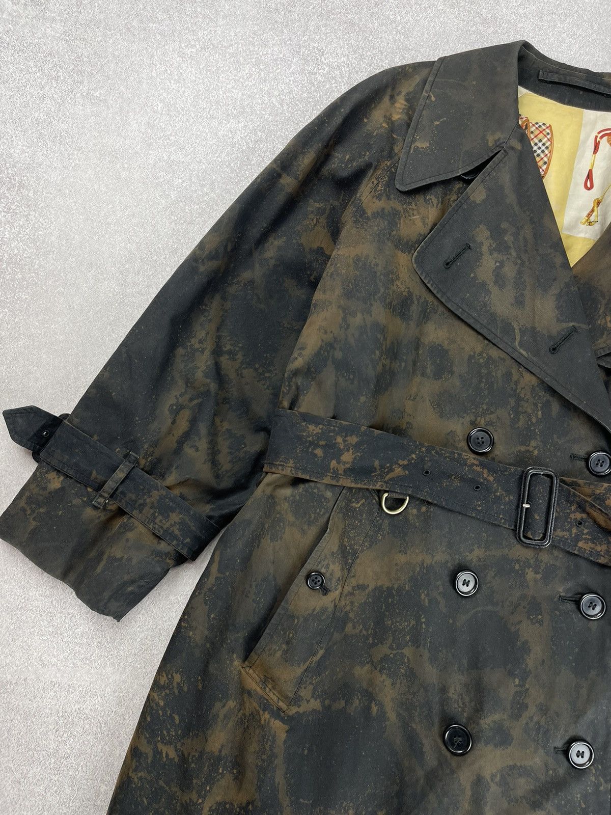 Burberry Vintage Burberry Tie-Dye Trench Coat Jacket Unisex Size US L / EU 52-54 / 3 - 5 Thumbnail