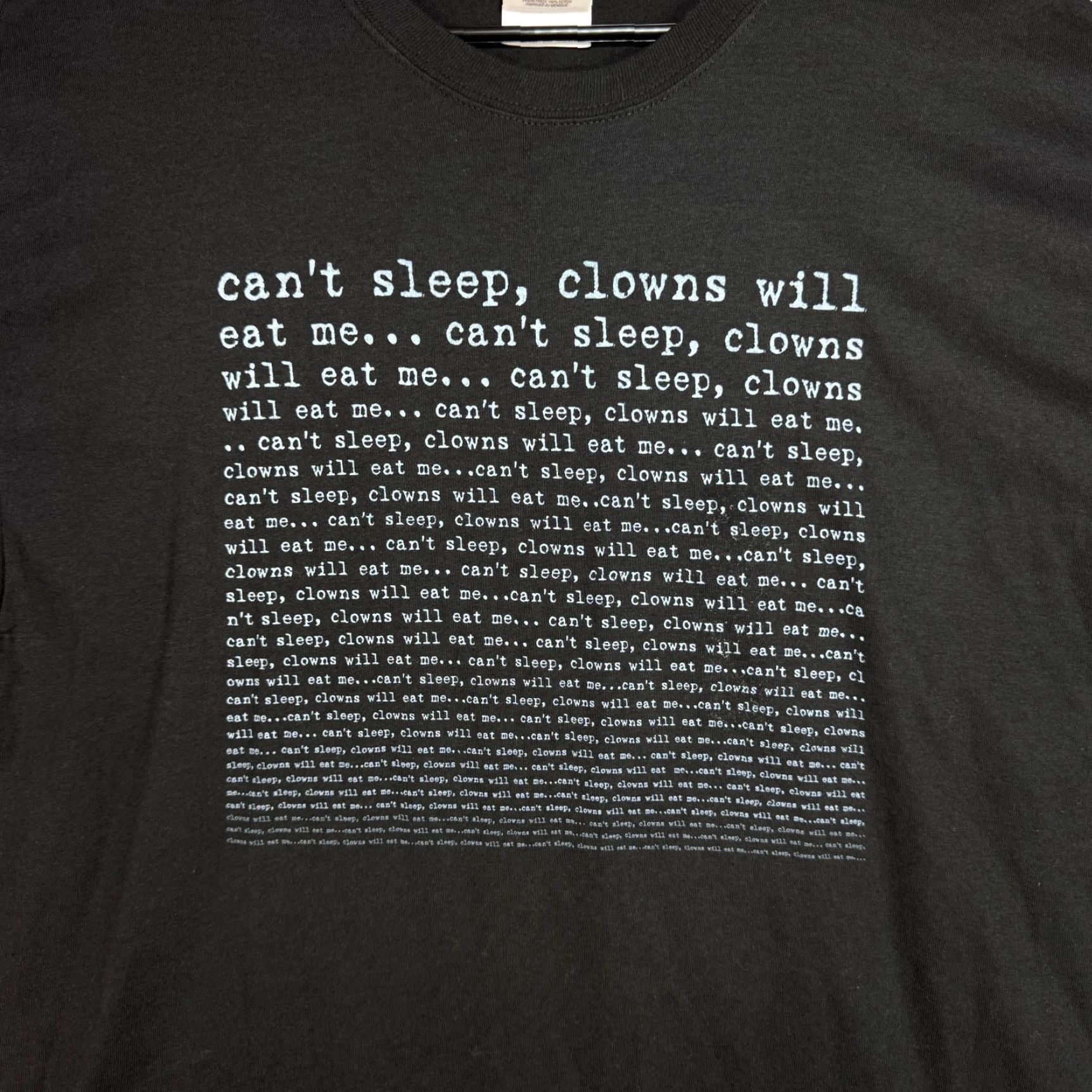 Hanes VTG Alice Cooper "Can't Sleep Clowns Will Eat Me" Y2K Black Hanes Heavyweight T-Shirt Men L Size Reg Shirt Mens Band Tee Rock Music Size US L / EU 52-54 / 3 - 2 Thumbnail