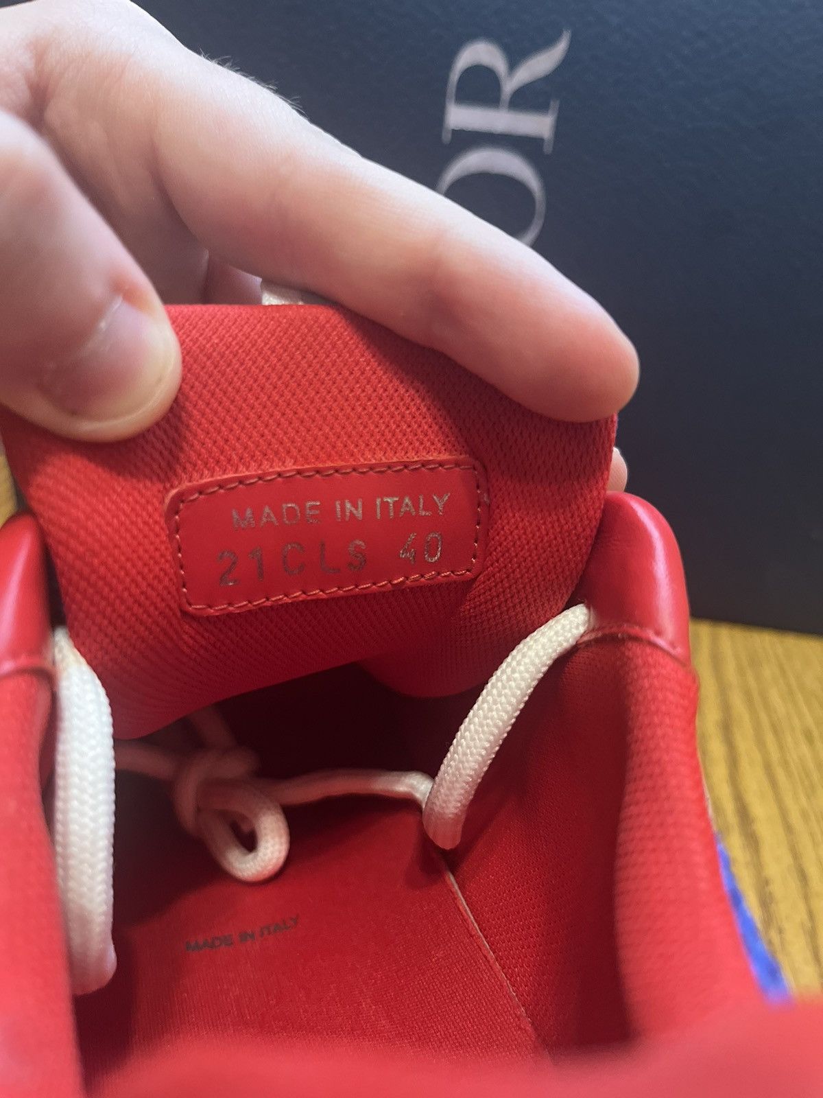 Dior Dior B22 Sneaker (Red/Blue) Size US 7 / EU 40 - 7 Thumbnail