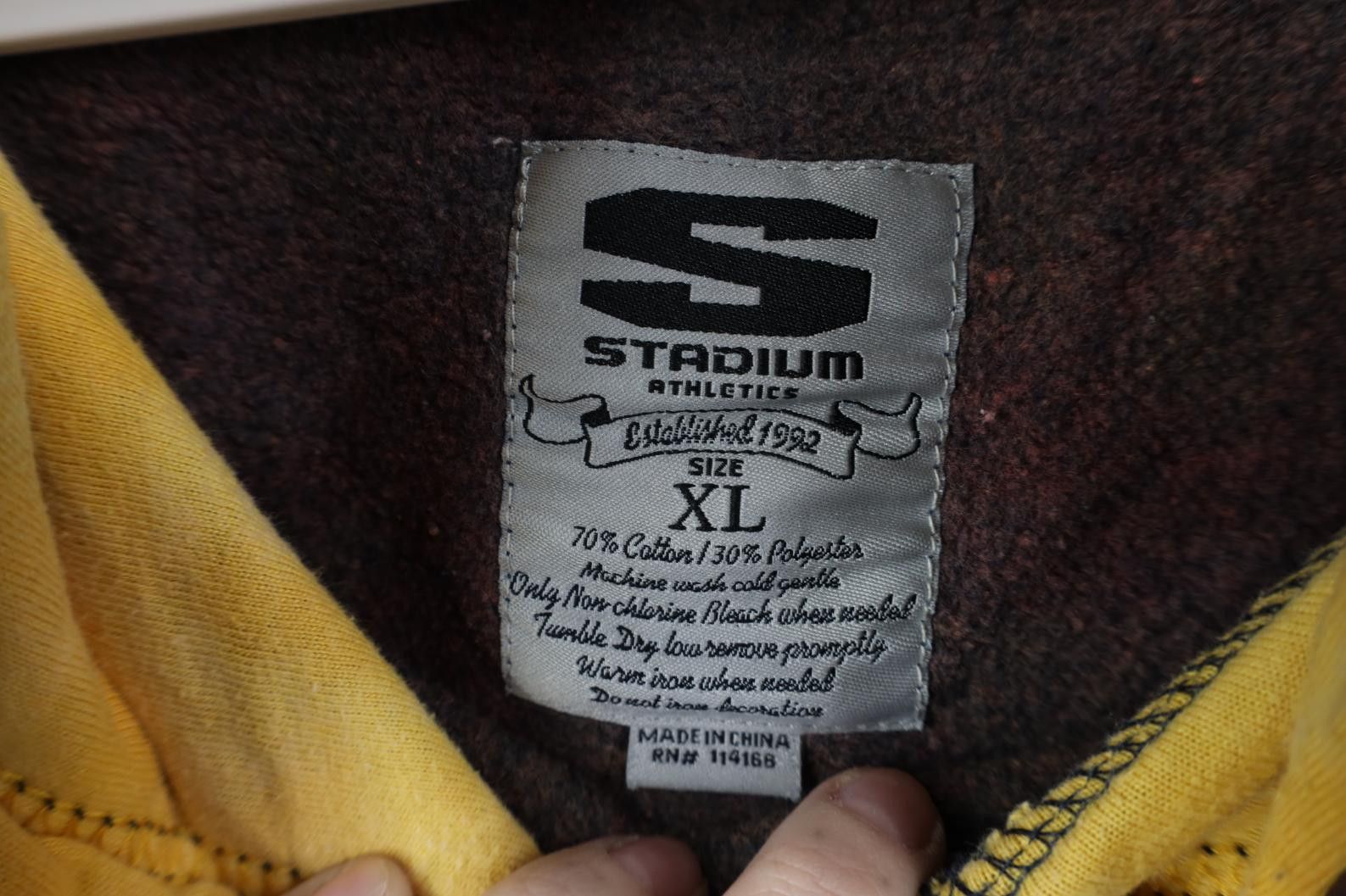 Vintage Vintage Acid University of Michigan Hoodie Sweatshirt Size XL / US 12-14 / IT 48-50 - 9 Thumbnail