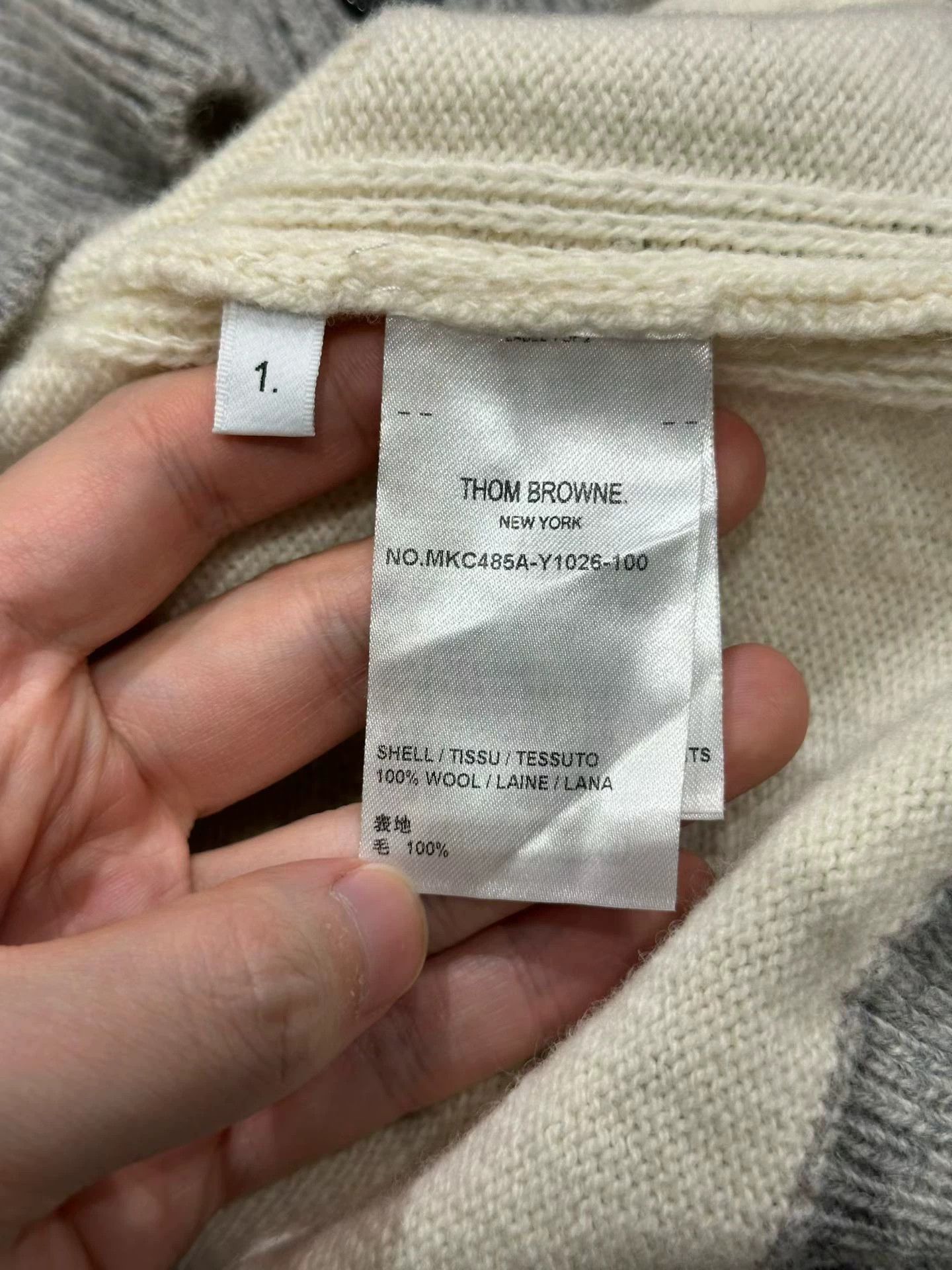 Thom Browne Thom Browne White Wool Cardigan Size 1 New Size US S / EU 44-46 / 1 - 4 Thumbnail
