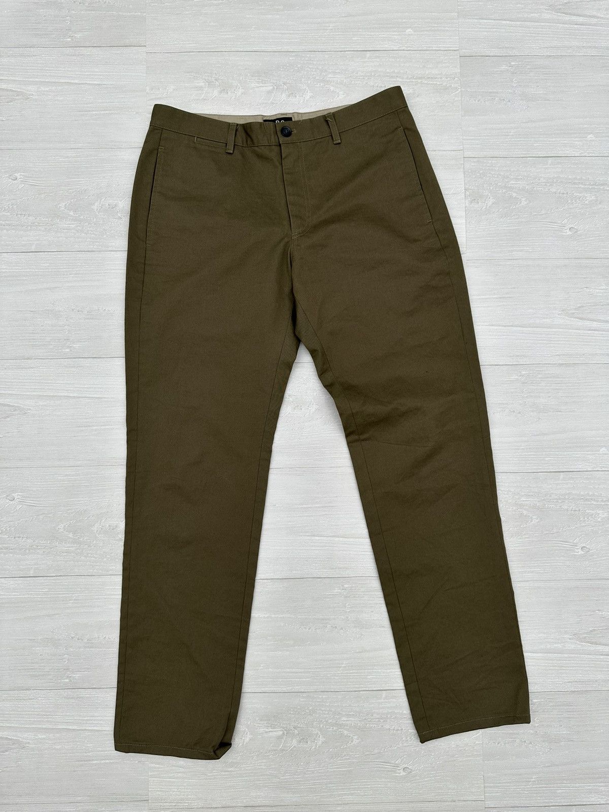 A.P.C. A.P.C Green Classic Cotton-Gabardine Chinos Sz. 31 Size US 31 - 1 Thumbnail
