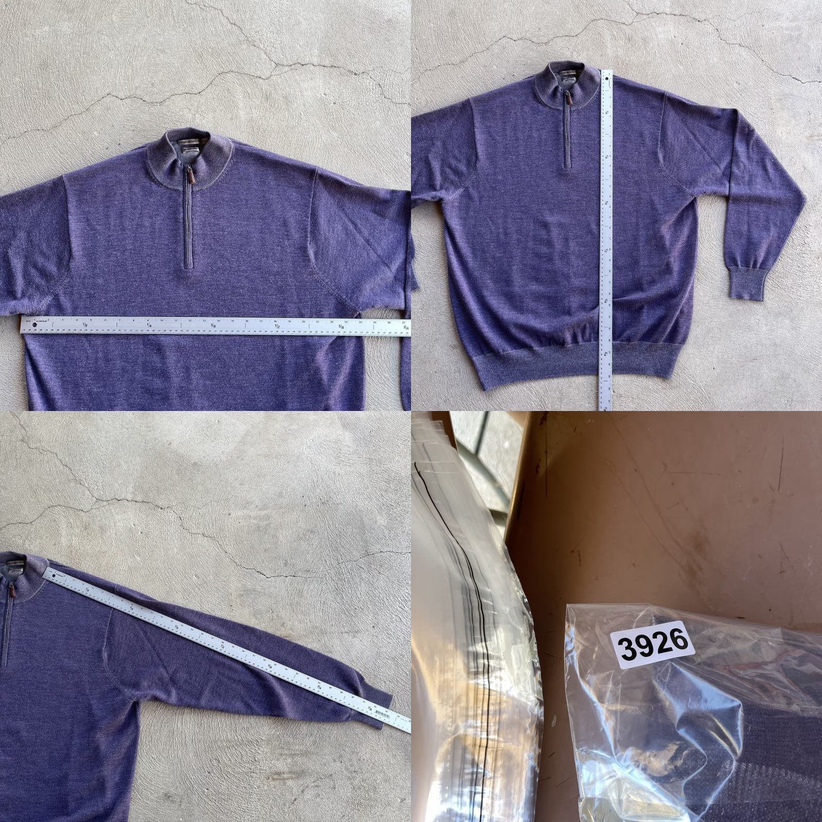 Peter Millar Peter Millar 1/4 Zip Sweater Mens 2XL Purple Merino Wool Stretch Golf Preppy Size US XXL / EU 58 / 5 - 8 Thumbnail