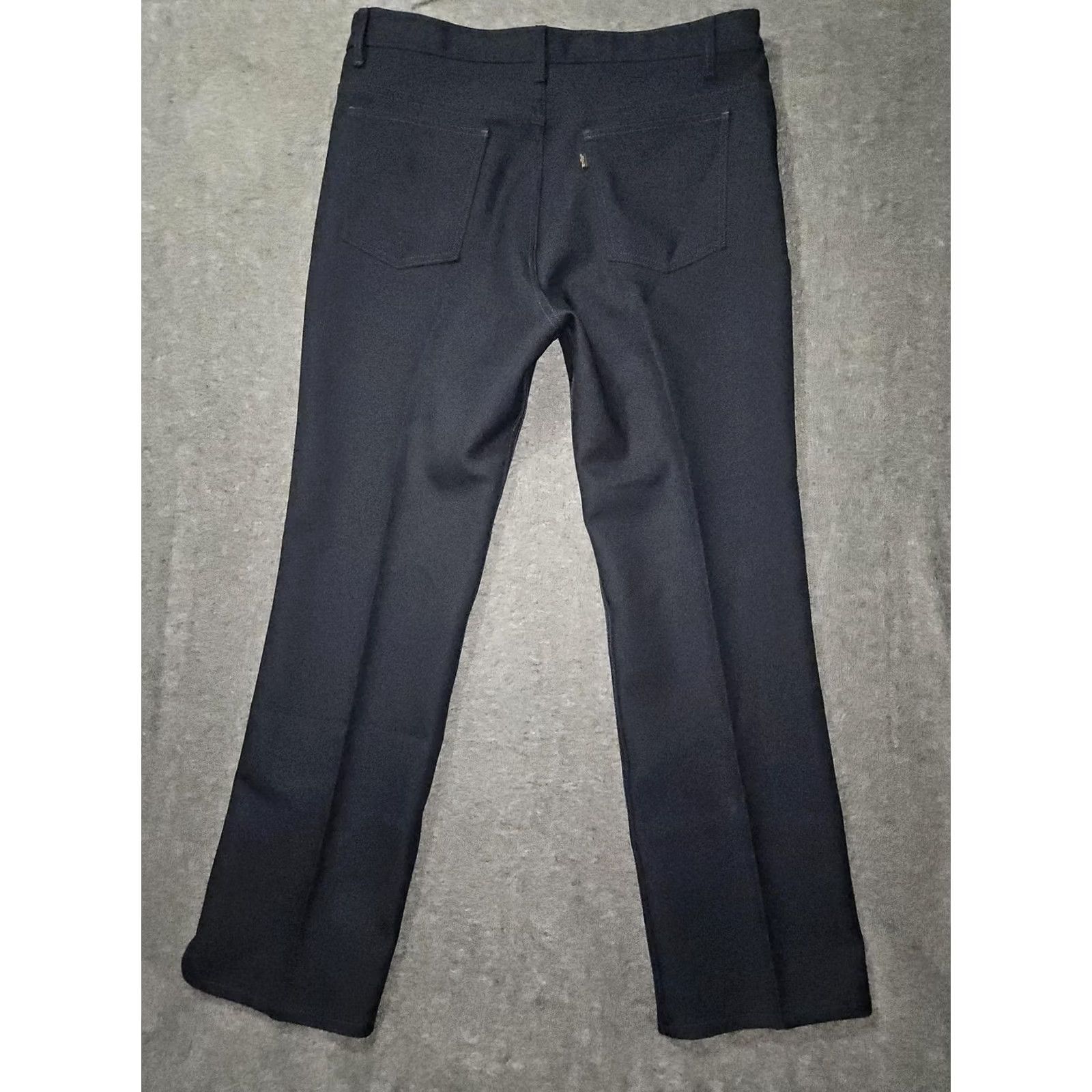 Levi's VINTAGE Levi's Pants Men 40x32 Black Dress Trousers Polyester 90s USA Levis 10517-6117 Straight Front Workwear Size US 40 / EU 56 - 7 Thumbnail