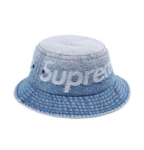 Supreme Fade Jacquard Denim Crusher Blue Size M/L