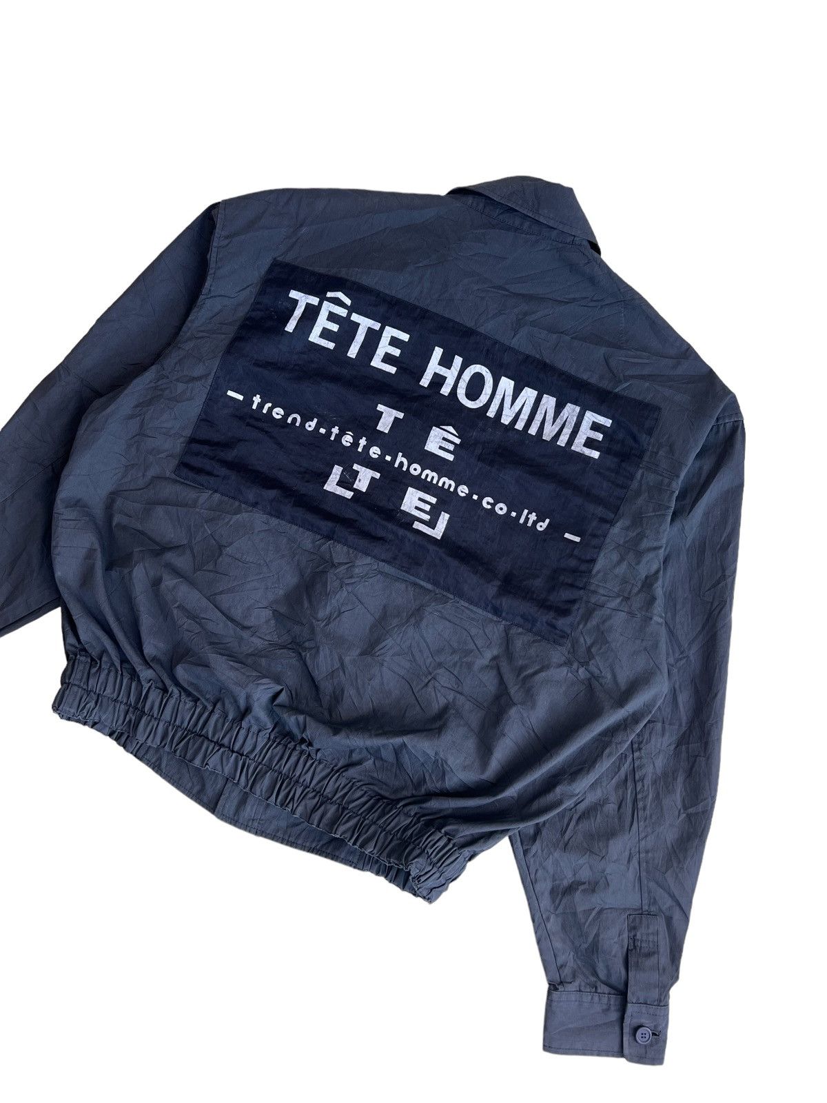 Final Home Vtg 80s Katoh Kazutaka Archive Runway Staff Gabardine Bomber Size US M / EU 48-50 / 2 - 3 Thumbnail