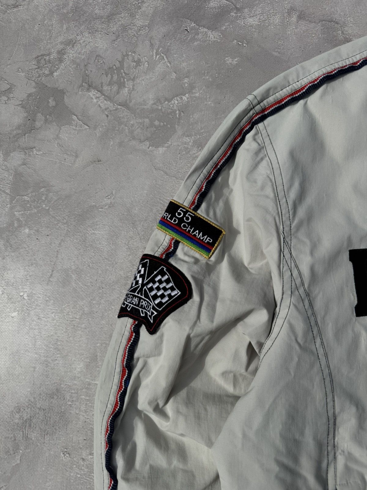 Vintage Vintage Harrison Gibson Y2k Distressed Racing Jacket Size US XL / EU 56 / 4 - 9 Thumbnail