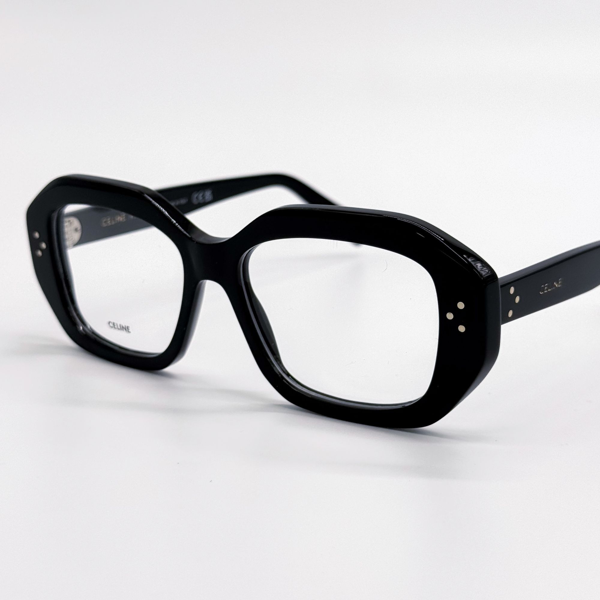 Celine NEW CL50156I 001, BLACK GEOMETRIC EYEGLASSES CELINE Size ONE SIZE - 5 Thumbnail