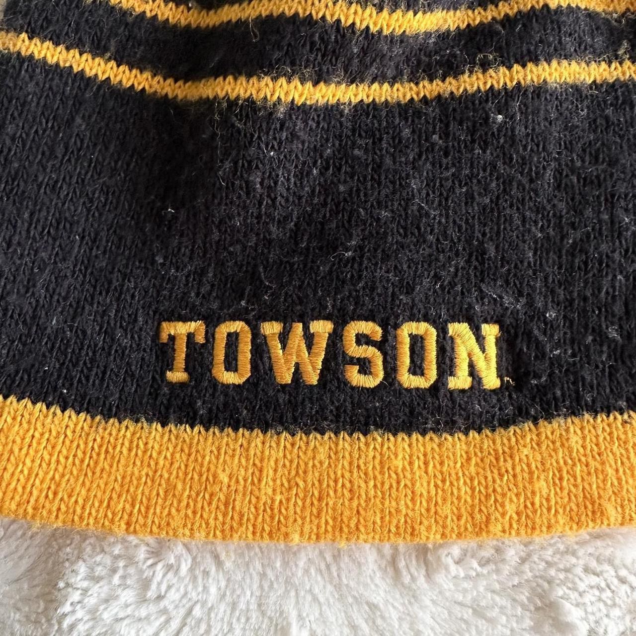 Other Vintage Towson University Hat Beanie Adult Black Gold Tigers Size ONE SIZE - 3 Thumbnail