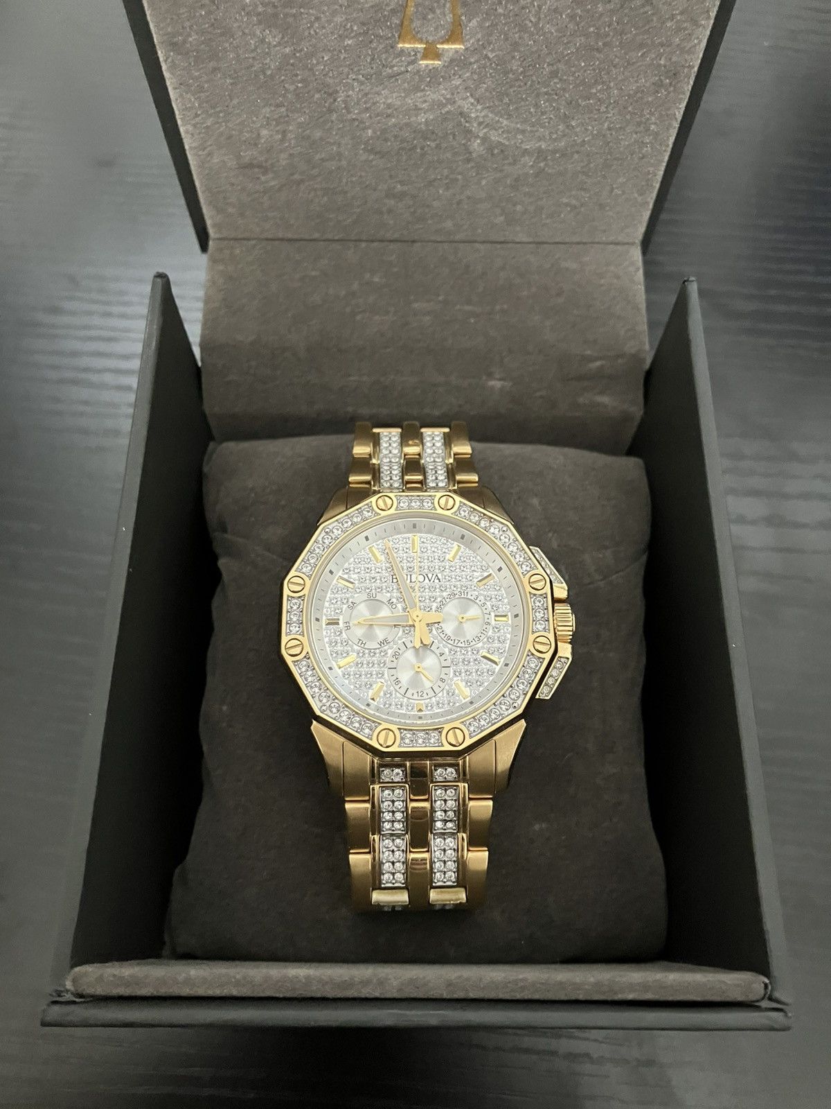 Bulova Bulova Octava Crystal Gold Watch Size ONE SIZE - 1 Thumbnail