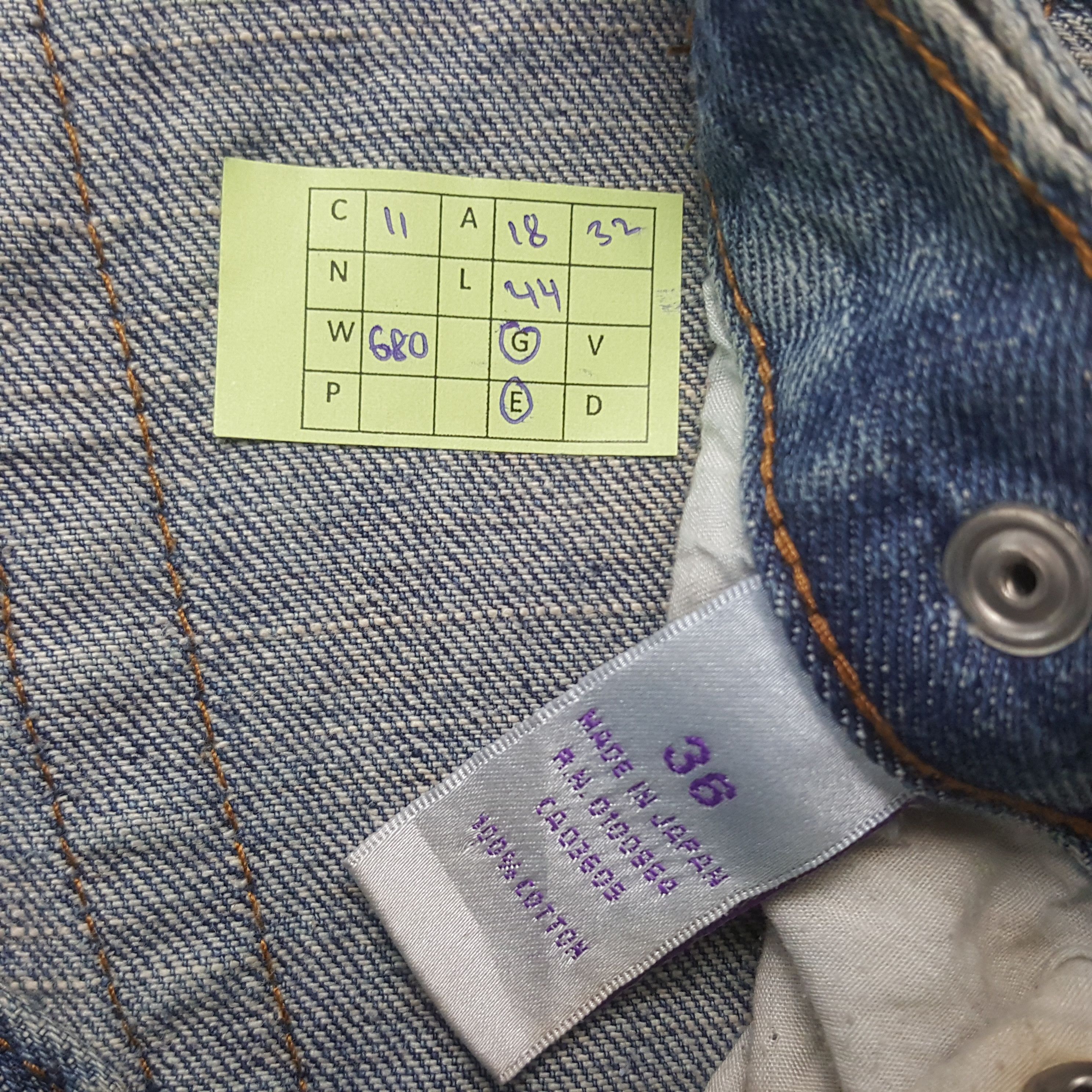 Prps Vintage Prps Japanese Brand Distressed Denim Jeans RR11 Size US 36 / EU 52 - 8 Thumbnail