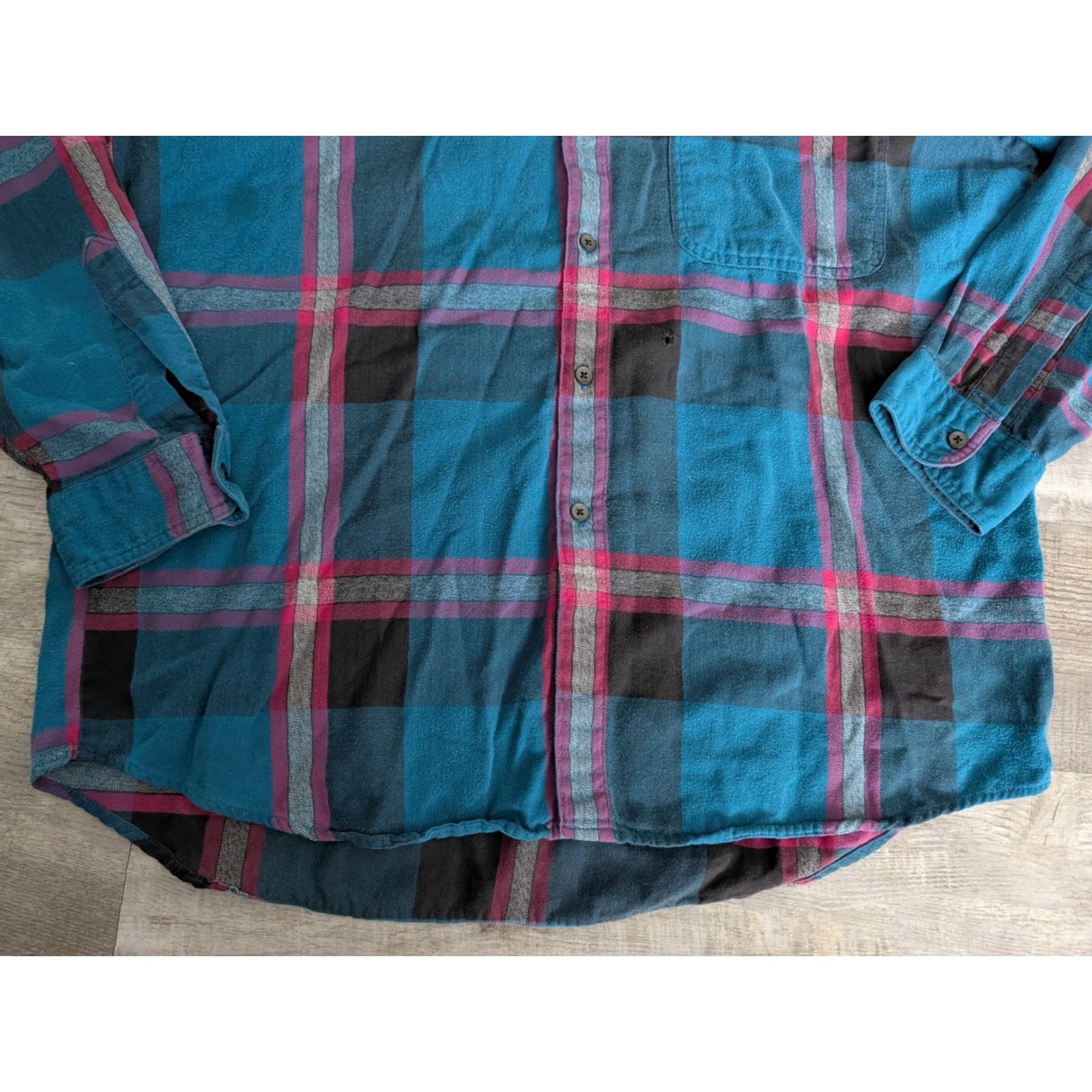 Dockers VINTAGE Dockers Shirt Mens L Blue Red Plaid Button-Down Cotton Long Sleeve 90s Casual Size US L / EU 52-54 / 3 - 5 Thumbnail