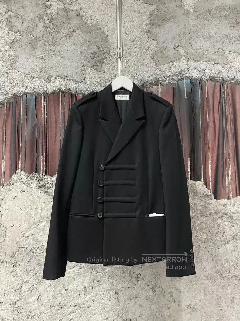 Saint Laurent Paris Saint Laurent Courtly Style Blazer. Size US L / EU 52-54 / 3 - 3 Thumbnail