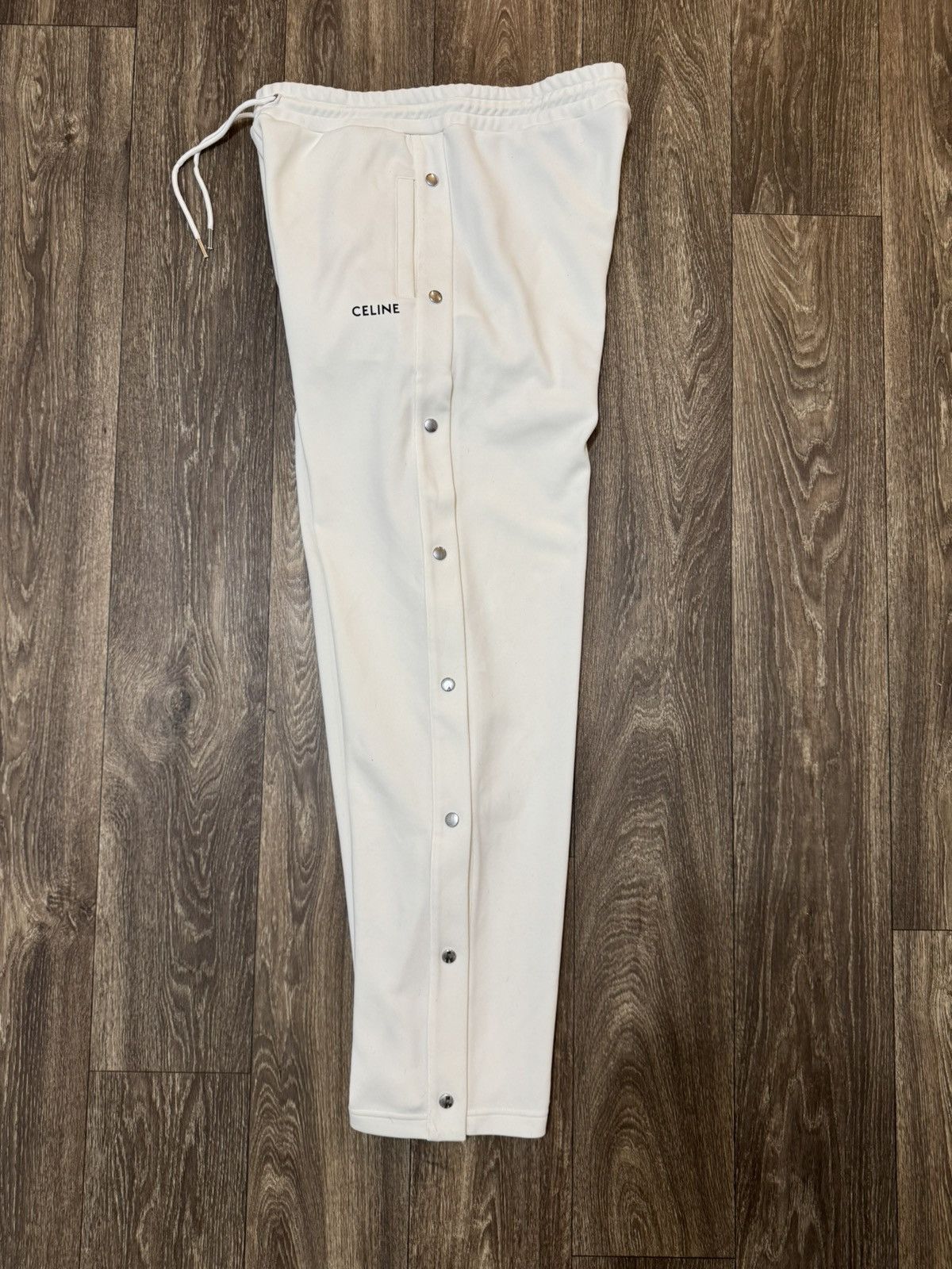 Celine Celine Logo tracksuit pants in double face jersey Size US 32 / EU 48 - 2 Thumbnail