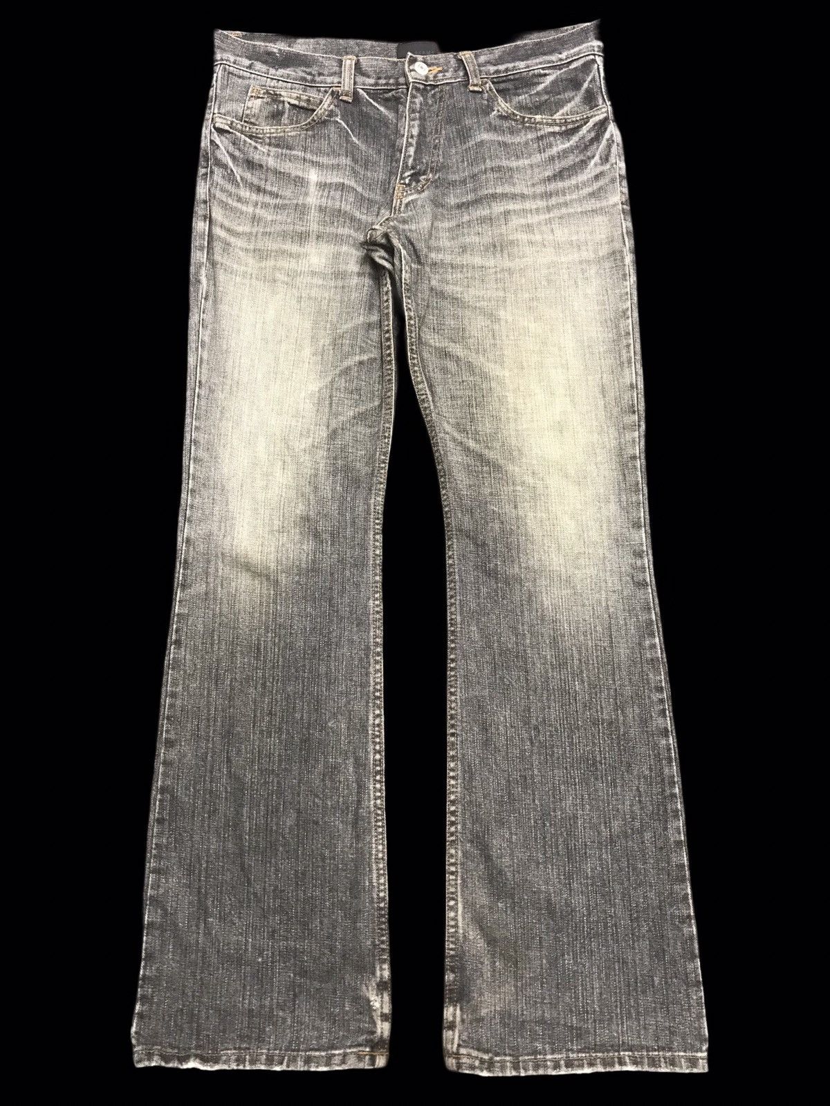 💥FLARE💥BEAMS JAPAN BLACK WASH DENIM F304