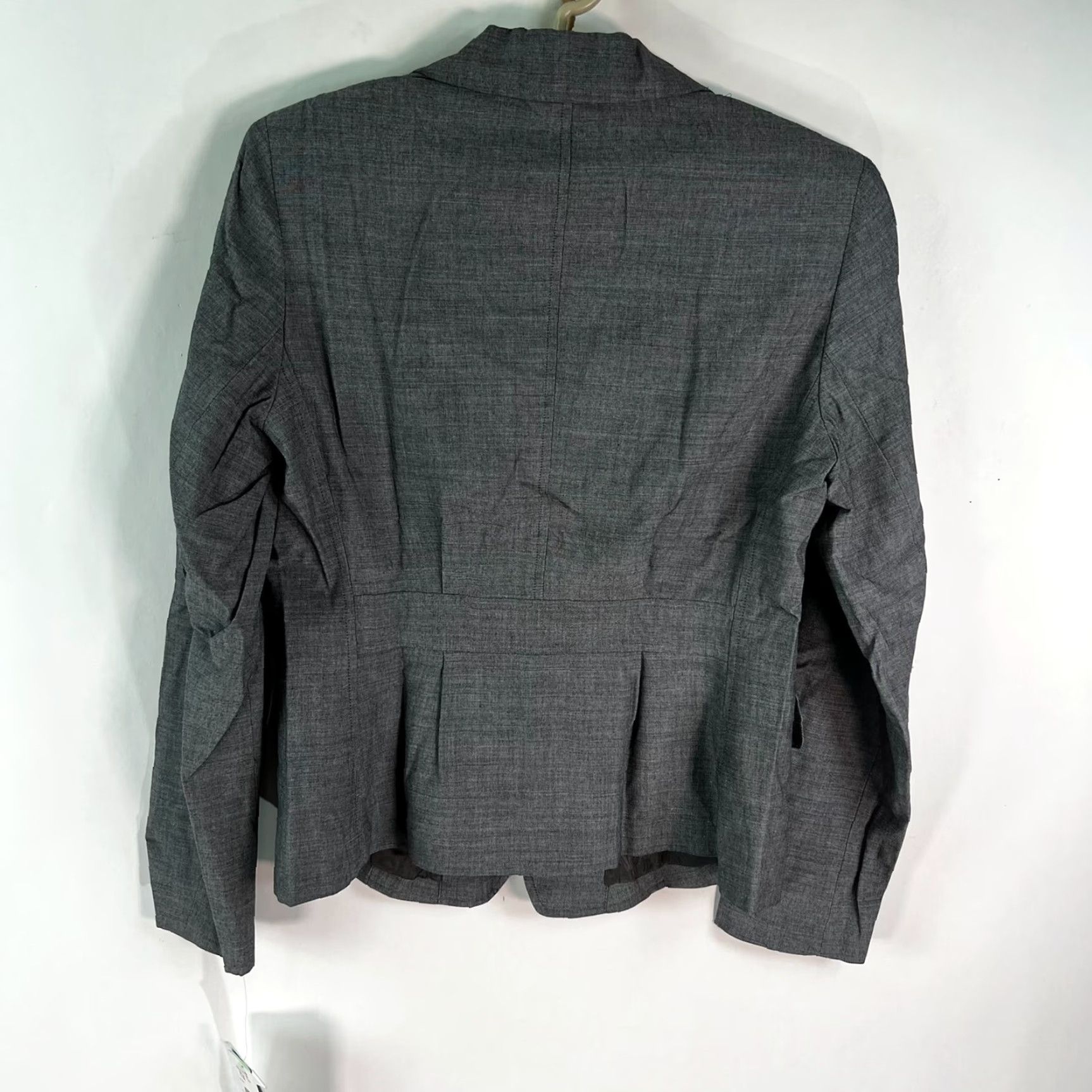 Jones New York Jones New York Blazer Shirt Womens 8 Gray Two-Button Notch Collar Regular Long Sleeve Geometric 90s? Size M / US 6-8 / IT 42-44 - 5 Thumbnail