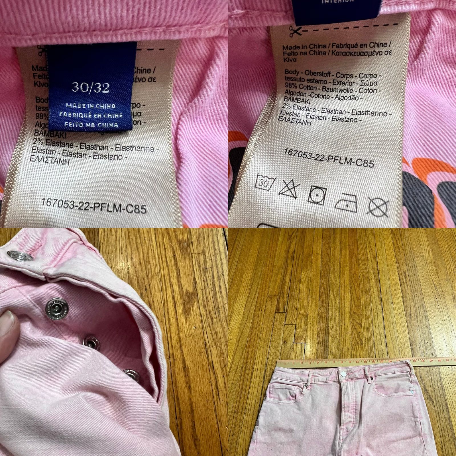 Scotch & Soda Scotch & Soda Womens Jeans Sky High-Rise Straight Pink Button Fly 30 X32 Size 30" / US 8 / IT 44 - 8 Thumbnail