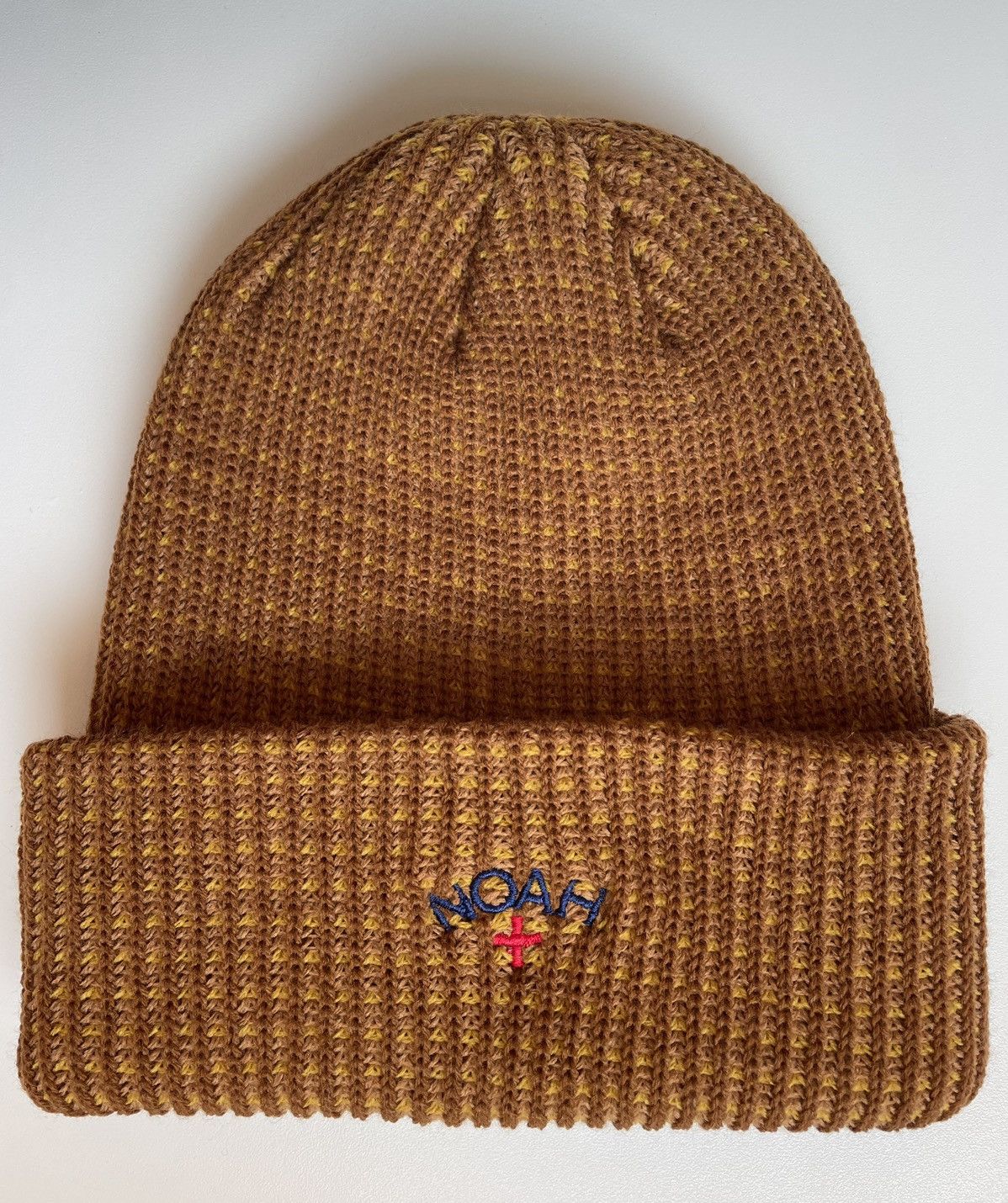 Noah Noah Tulips Beanie Khaki core logo brown multi color | Grailed