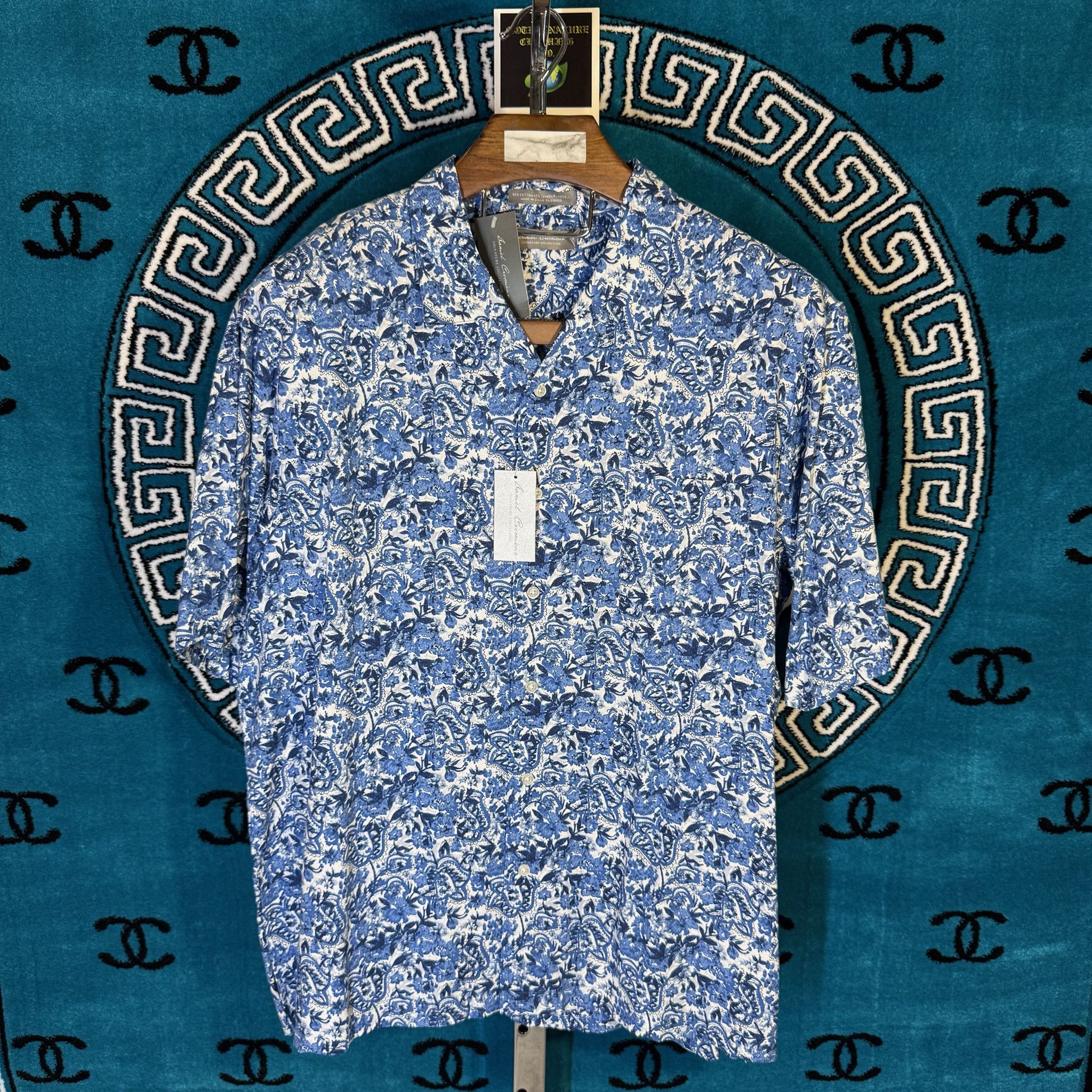 Daniel Cremieux PAISLEY FLORA FAUNA S/S BUTTON UP Size US XL / EU 56 / 4 - 1 Thumbnail