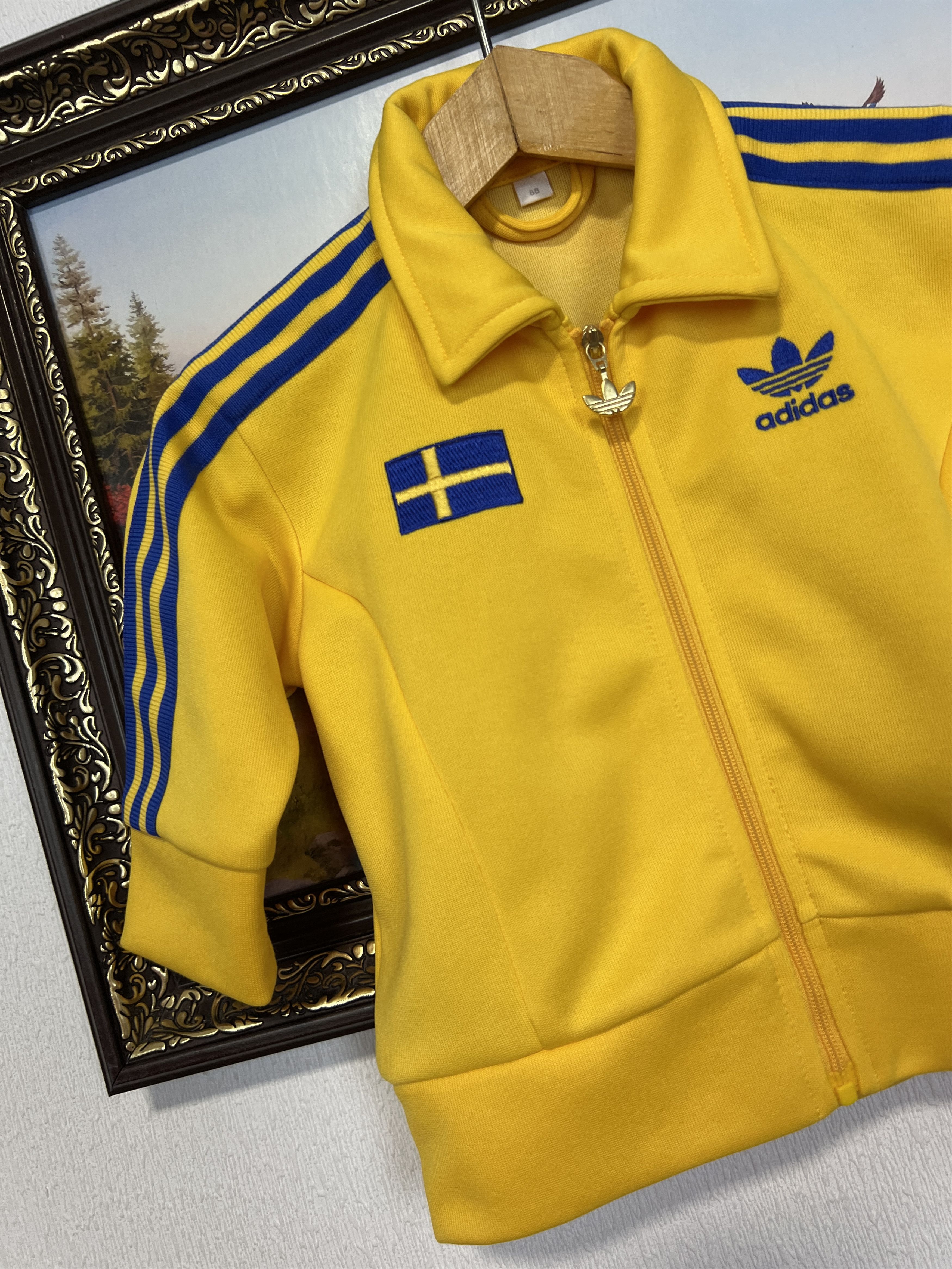 Adidas Sweden Football Jacket Track World Cup Size Boys 6M Size US XXS / EU 40 - 4 Thumbnail