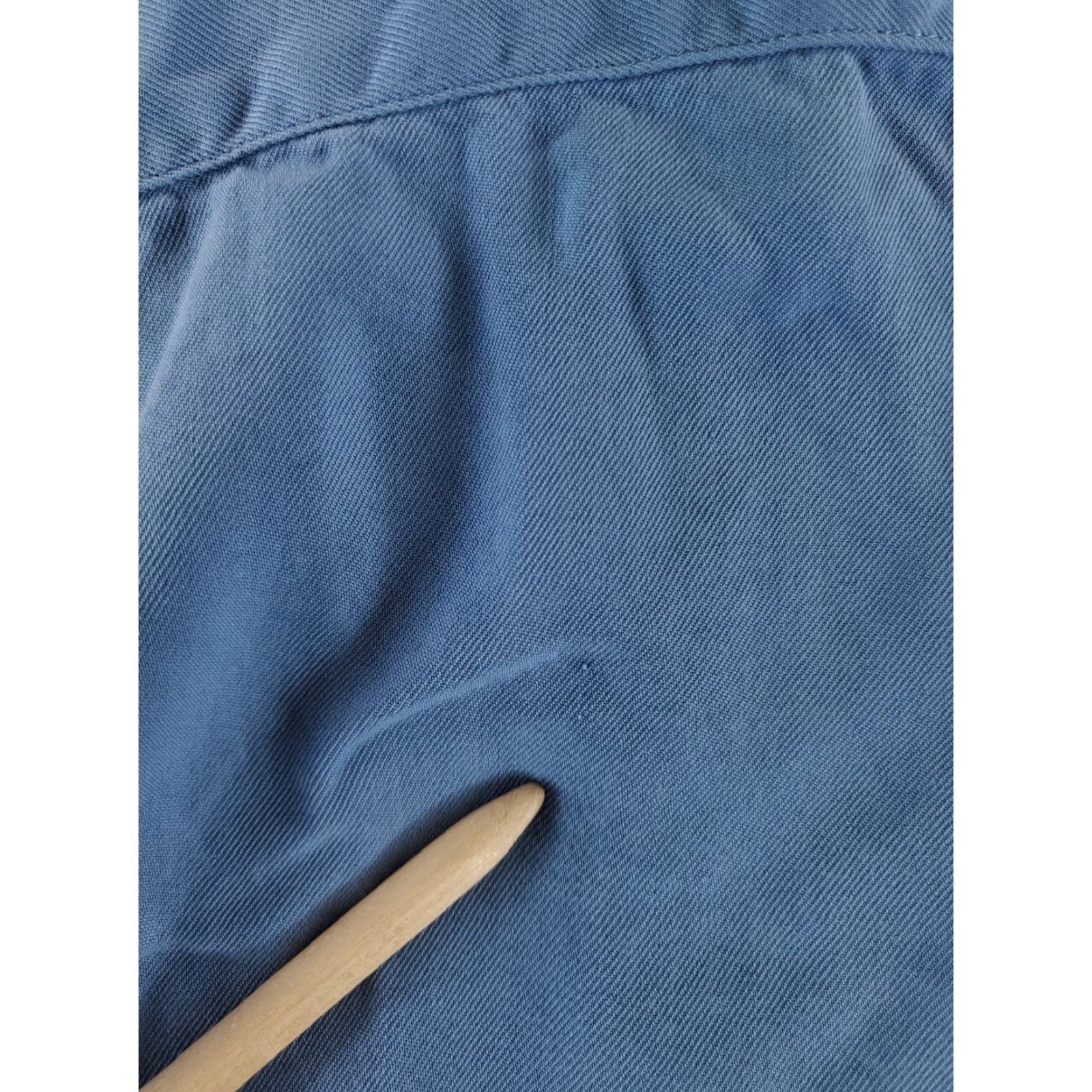 Nat Nast Nat Nast Bowling Shirt 100% Silk Button Up Loop Collar Blue White Mens XL Shirts Blue White XL Mens Size US XL / EU 56 / 4 - 5 Thumbnail