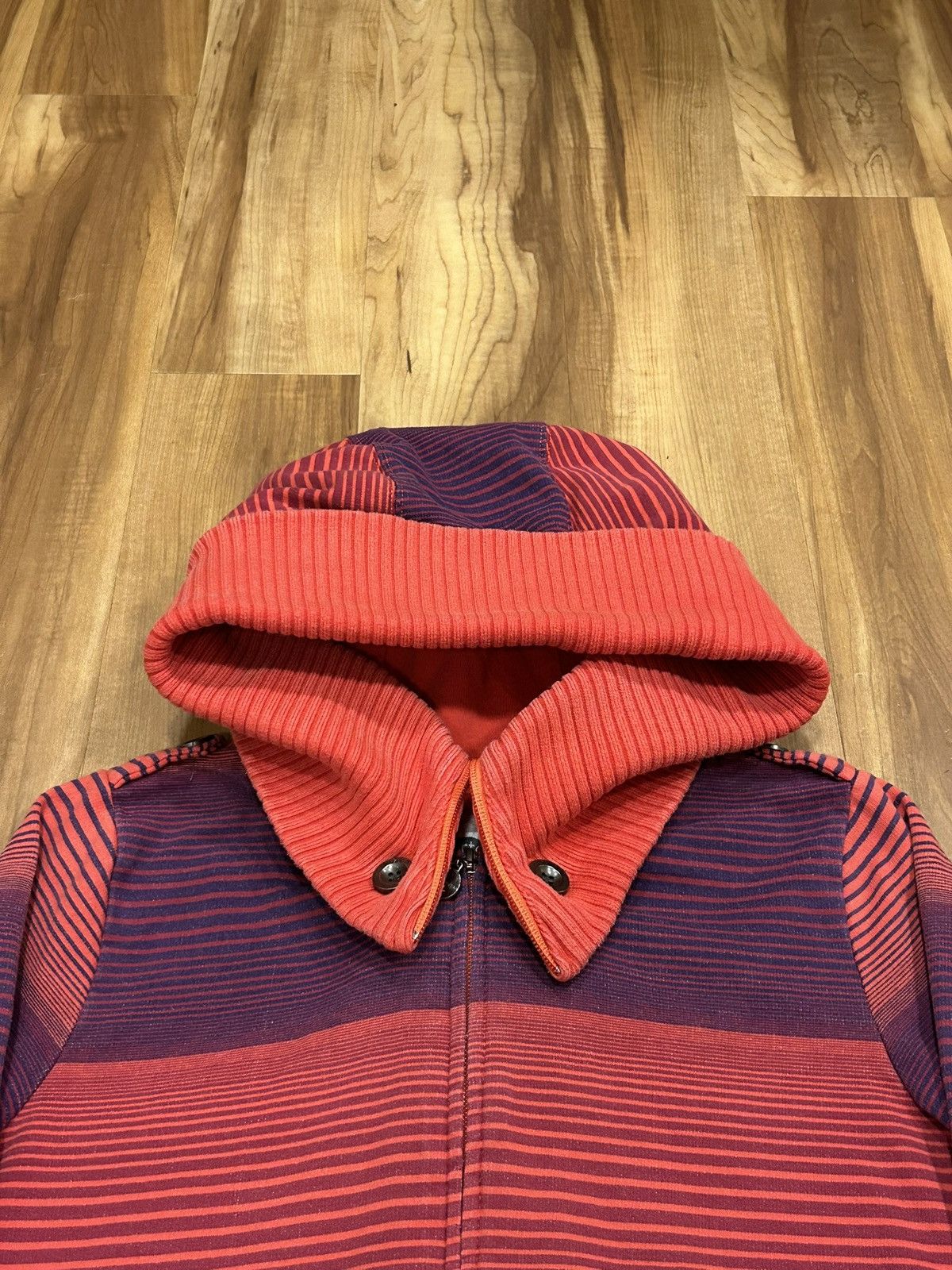 Burton Vintage Burton Snowboards "The Sleeper" Striped Hoodie Size M / US 6-8 / IT 42-44 - 2 Thumbnail