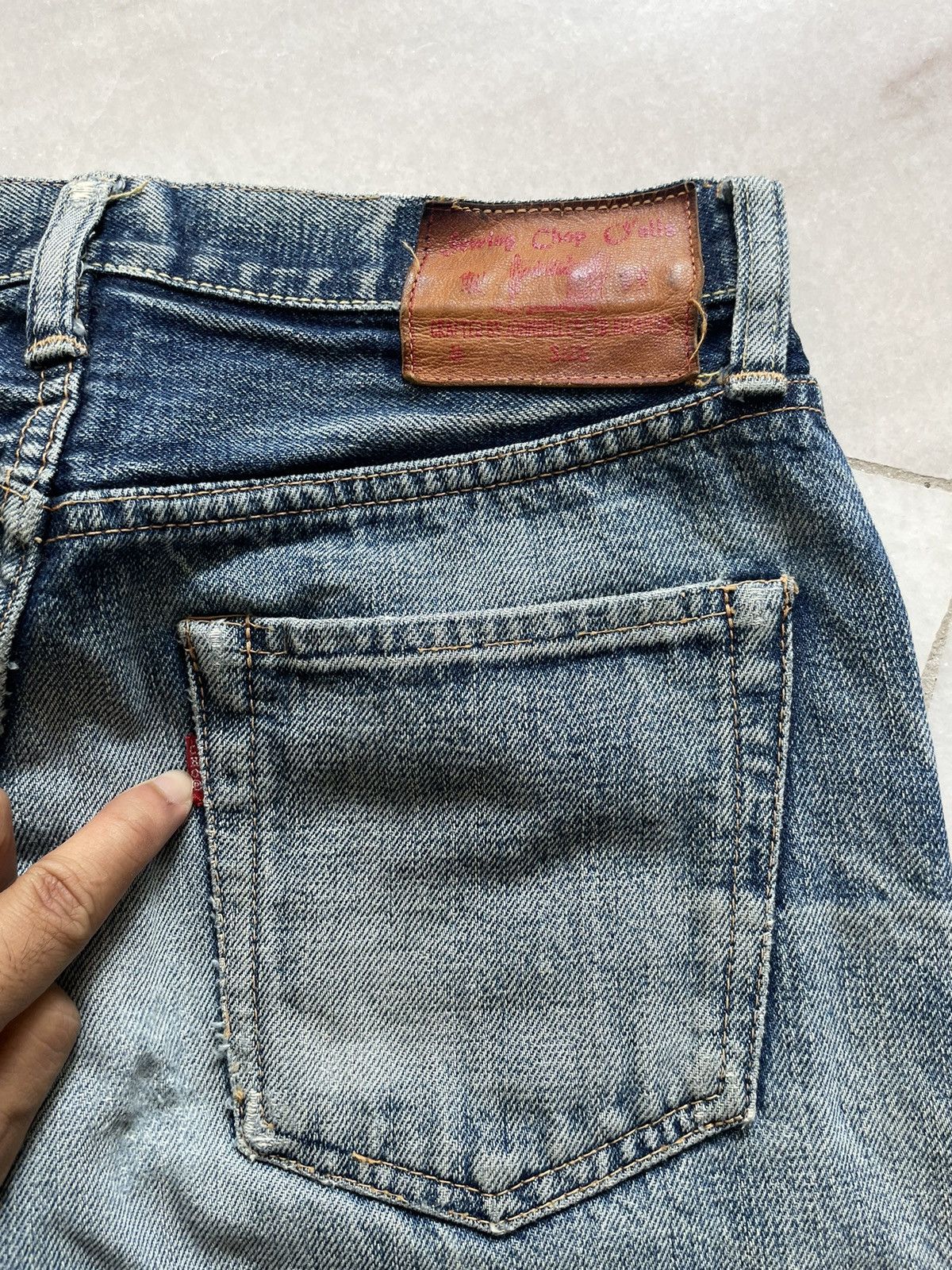 Vintage Vintage Sewing Chop Japanese Brand Selvedge Boro Jeans Size US 28 / EU 44 - 10 Thumbnail