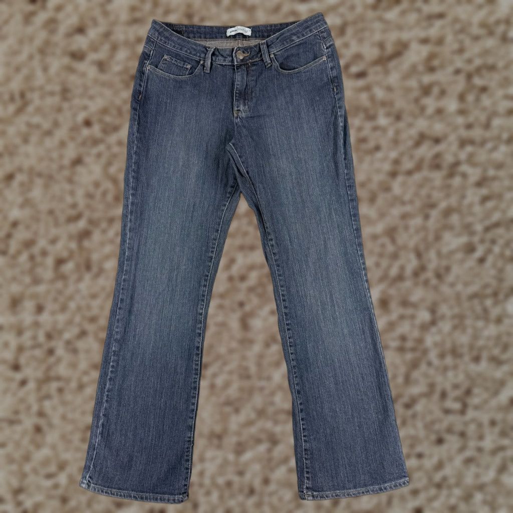 Lee Lee Jeans Women Regular Bootcut 30x29 Blue Denim Cotton Blend Stretch Pockets Logo Button Zip Size 32" / US 10 / IT 46 - 1 Thumbnail